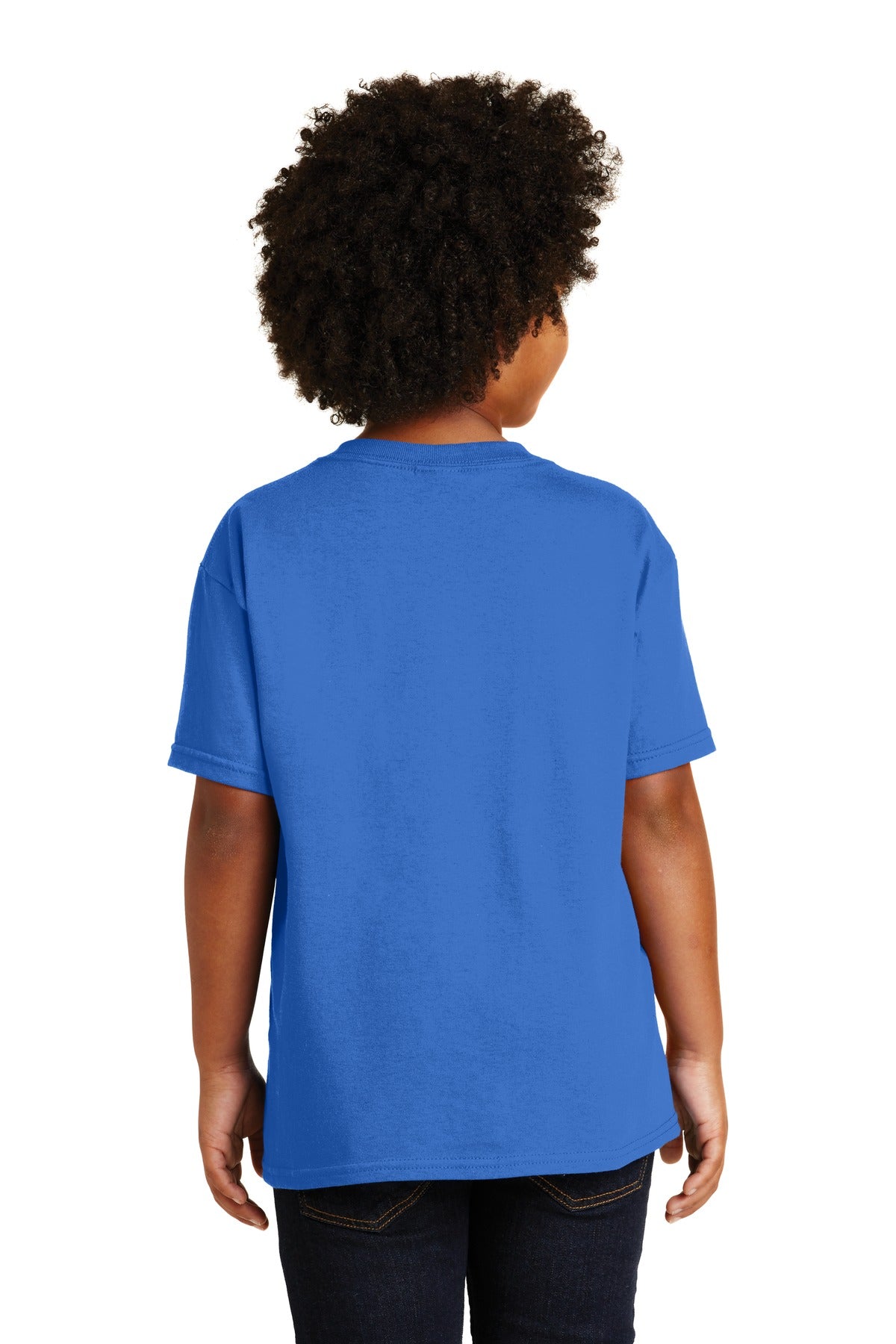 Gildan® - Youth Heavy Cotton™ 100% Cotton T-Shirt. 5000B [Neon Blue] - DFW Impression