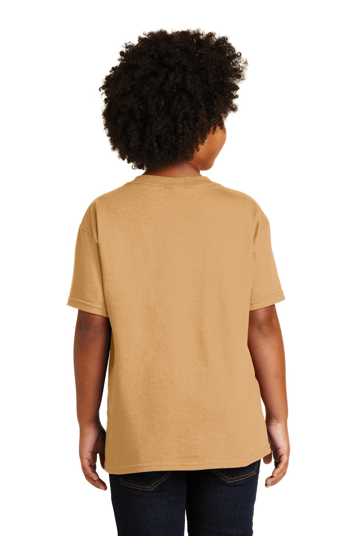 Gildan® - Youth Heavy Cotton™ 100% Cotton T-Shirt. 5000B [Old Gold] - DFW Impression