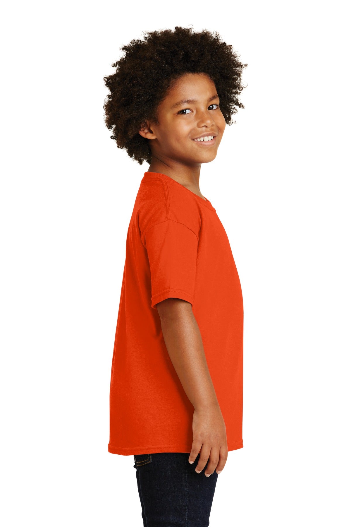 Gildan® - Youth Heavy Cotton™ 100% Cotton T-Shirt. 5000B [Orange] - DFW Impression