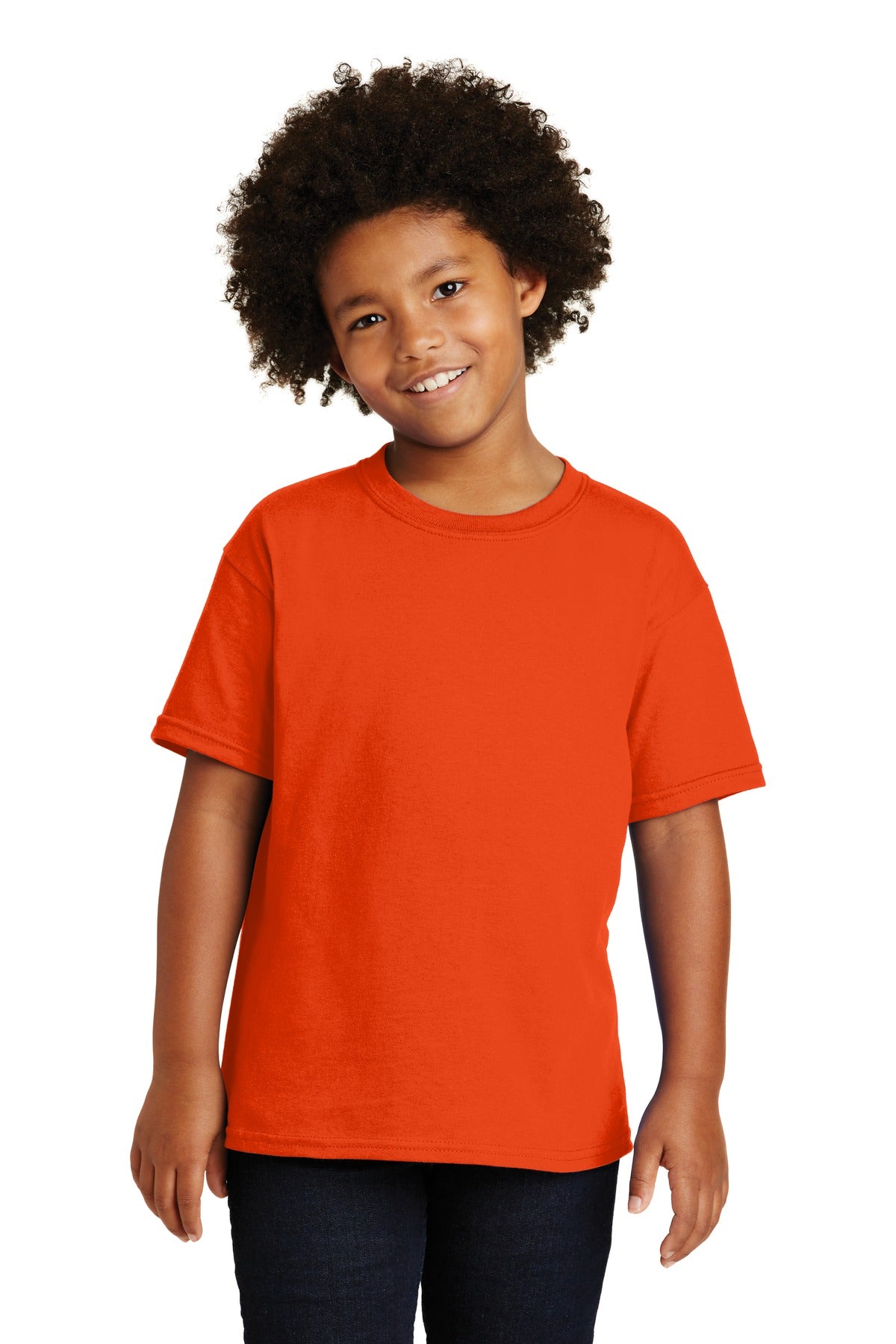 Gildan® - Youth Heavy Cotton™ 100% Cotton T-Shirt. 5000B [Orange] - DFW Impression