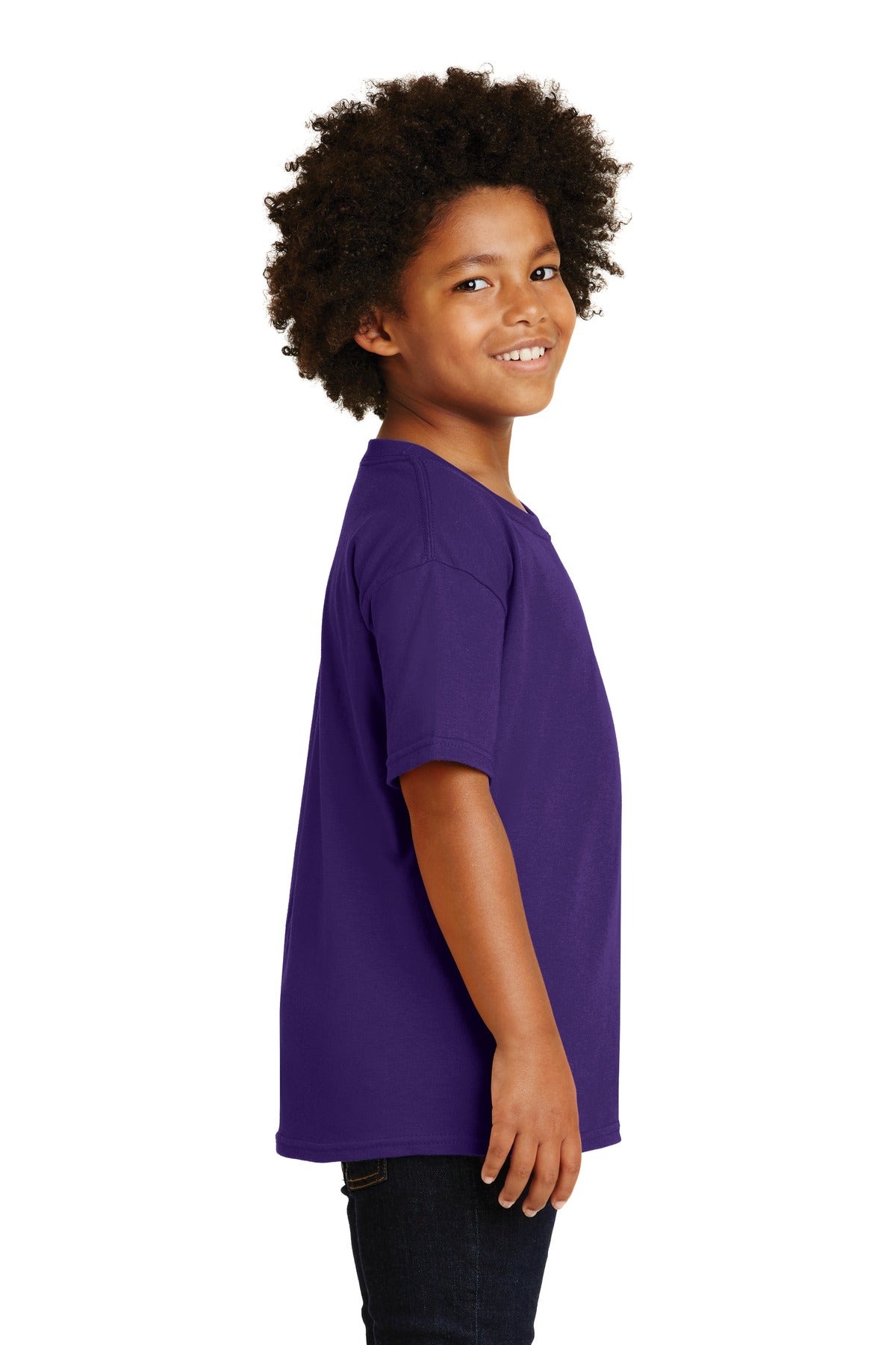 Gildan® - Youth Heavy Cotton™ 100% Cotton T-Shirt. 5000B [Purple] - DFW Impression