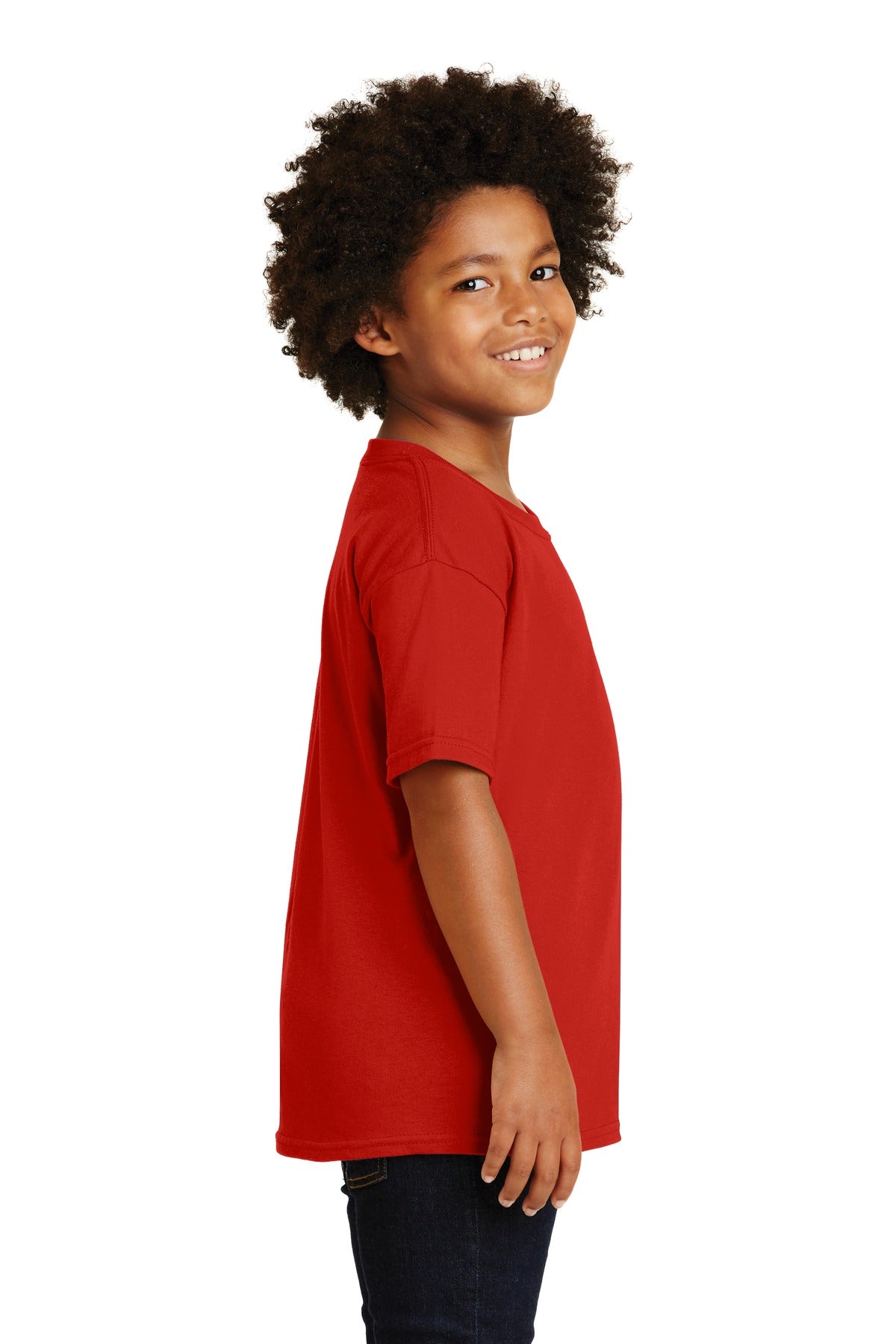 Gildan® - Youth Heavy Cotton™ 100% Cotton T-Shirt. 5000B [Red] - DFW Impression