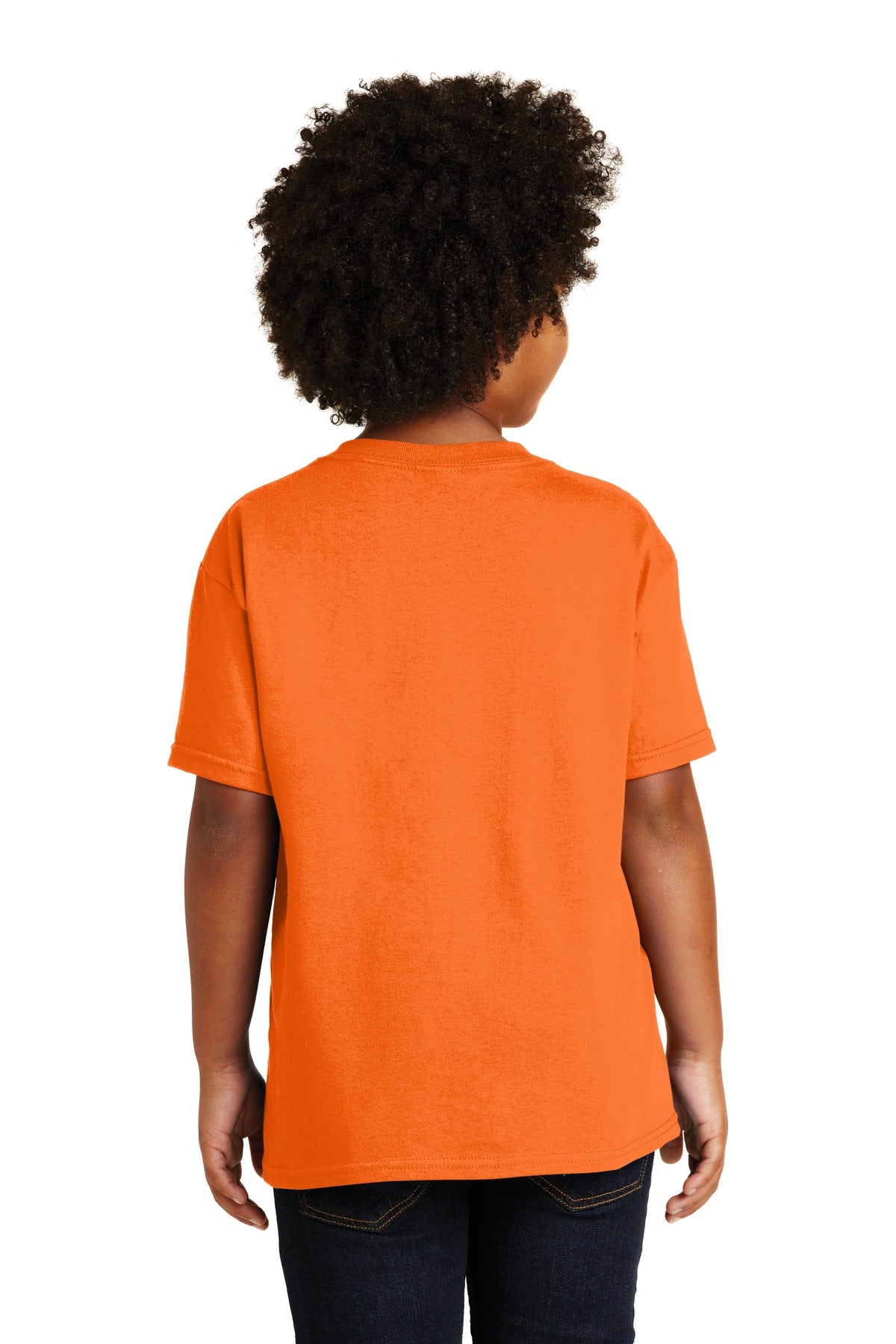 Gildan® - Youth Heavy Cotton™ 100% Cotton T-Shirt. 5000B [S. Orange] - DFW Impression