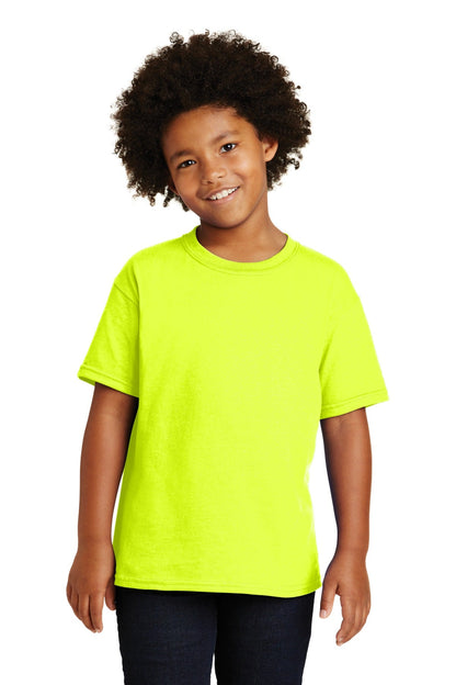 Gildan® - Youth Heavy Cotton™ 100% Cotton T-Shirt. 5000B [Safety Green] - DFW Impression