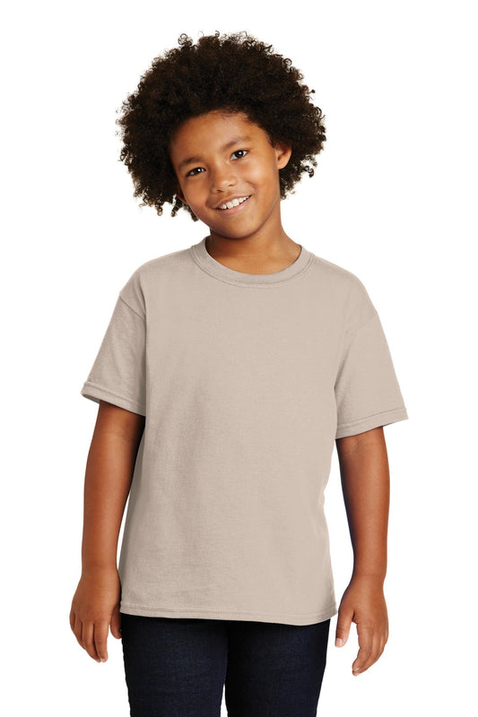 Gildan® - Youth Heavy Cotton™ 100% Cotton T-Shirt. 5000B [Sand] - DFW Impression