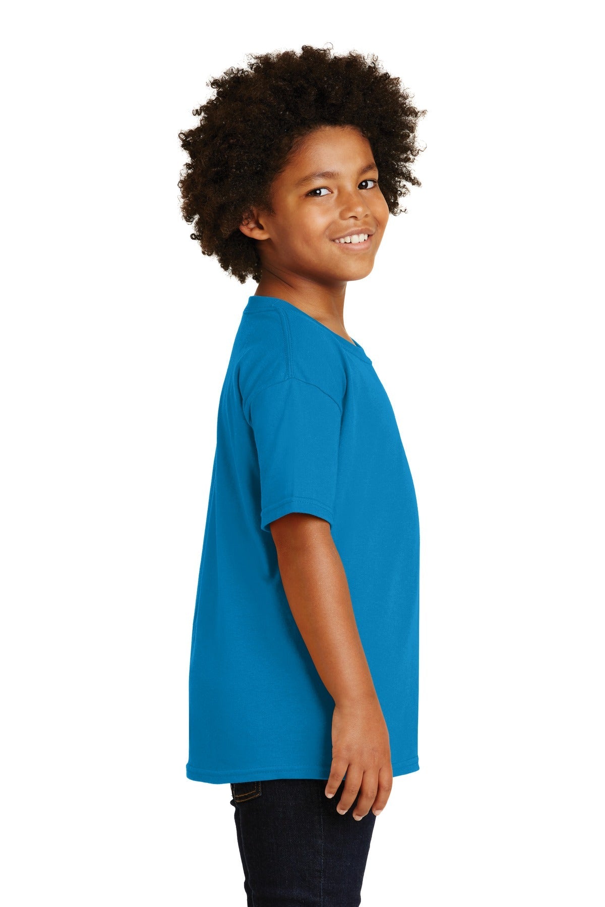 Gildan® - Youth Heavy Cotton™ 100% Cotton T-Shirt. 5000B [Sapphire] - DFW Impression