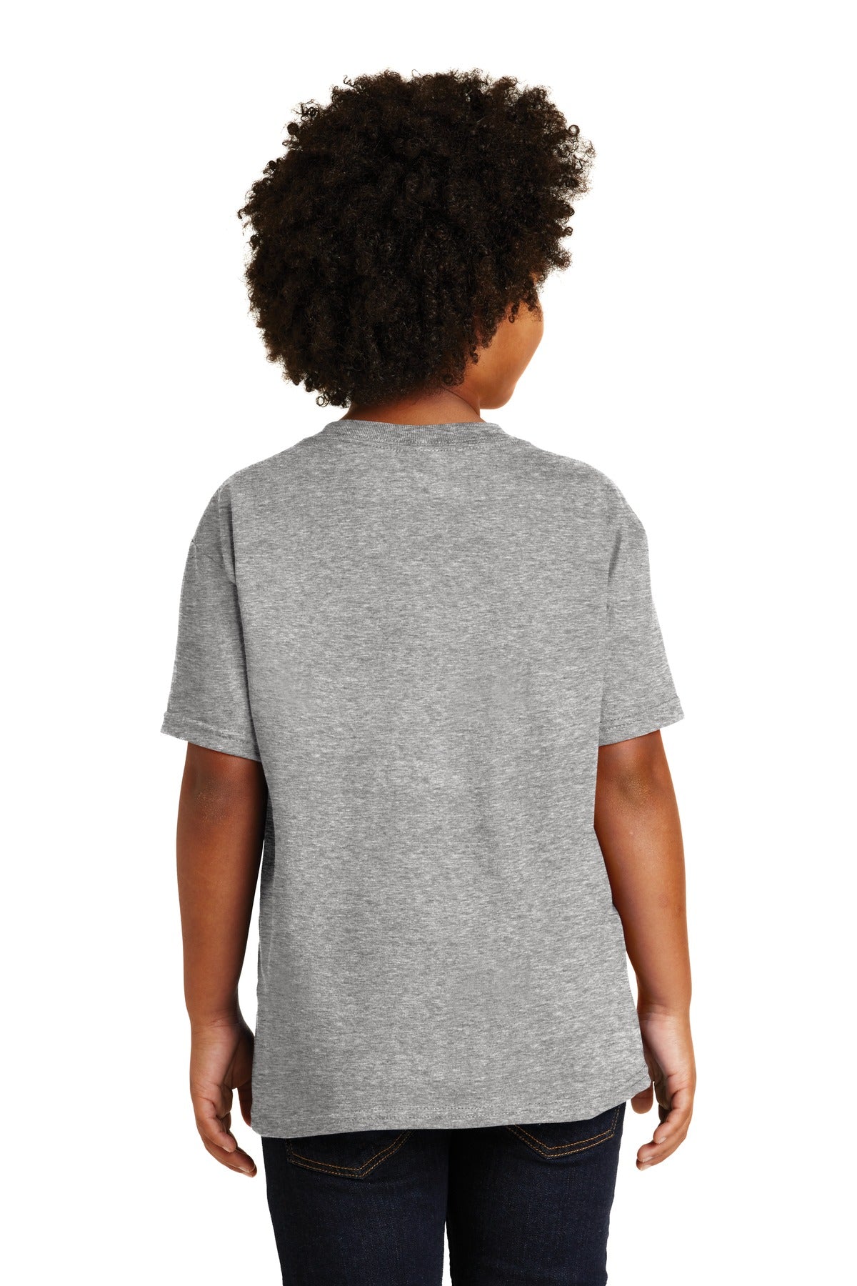 Gildan® - Youth Heavy Cotton™ 100% Cotton T-Shirt. 5000B [Sport Grey] - DFW Impression