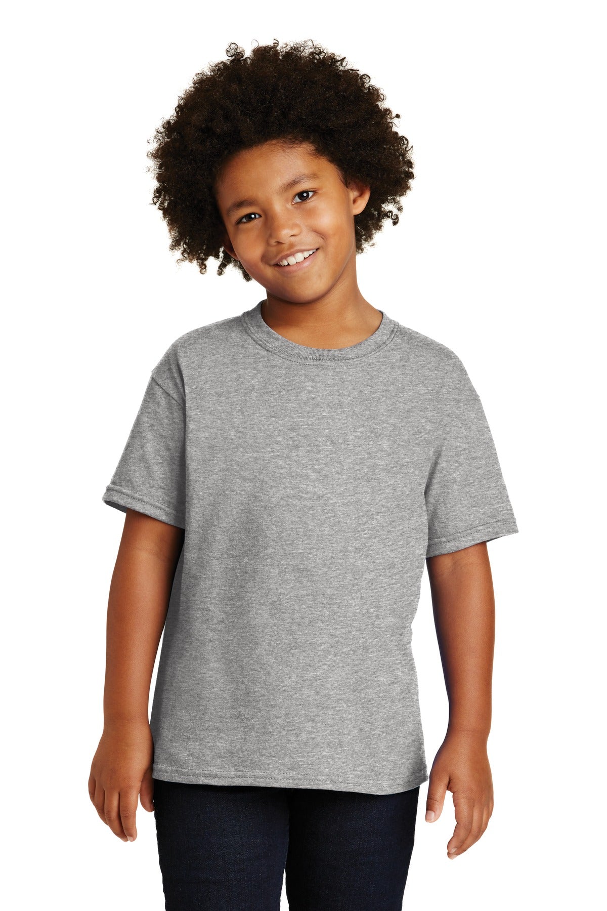 Gildan® - Youth Heavy Cotton™ 100% Cotton T-Shirt. 5000B [Sport Grey] - DFW Impression