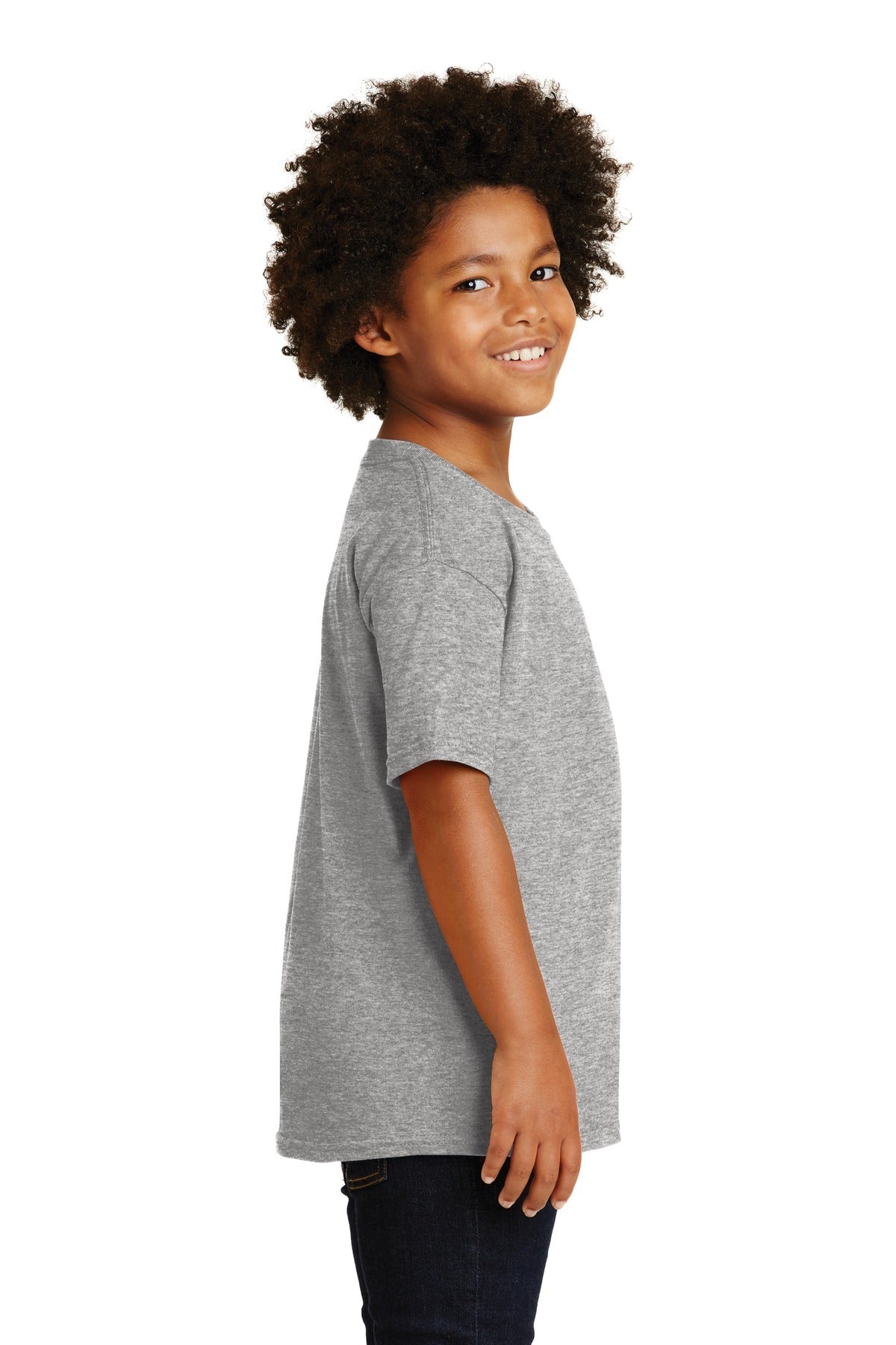 Gildan® - Youth Heavy Cotton™ 100% Cotton T-Shirt. 5000B [Sport Grey] - DFW Impression