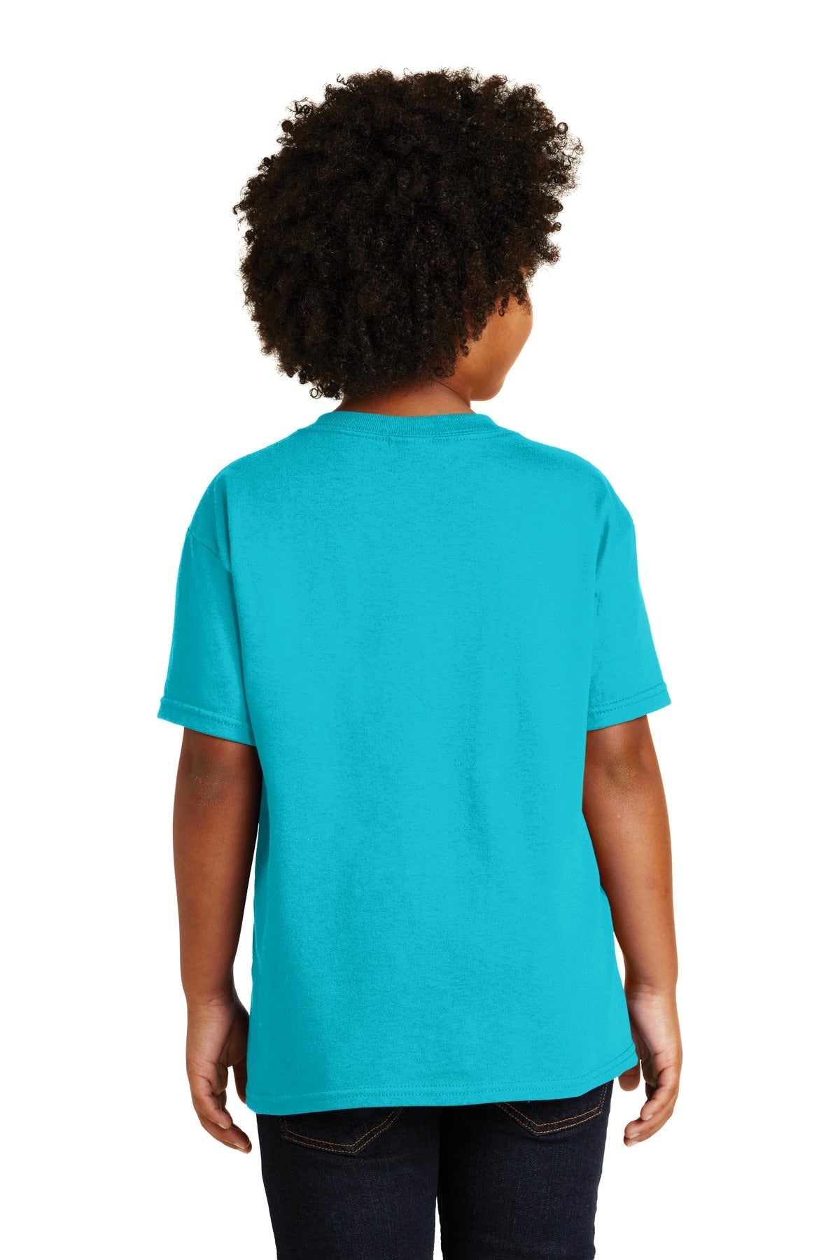 Gildan® - Youth Heavy Cotton™ 100% Cotton T-Shirt. 5000B [Tropical Blue] - DFW Impression