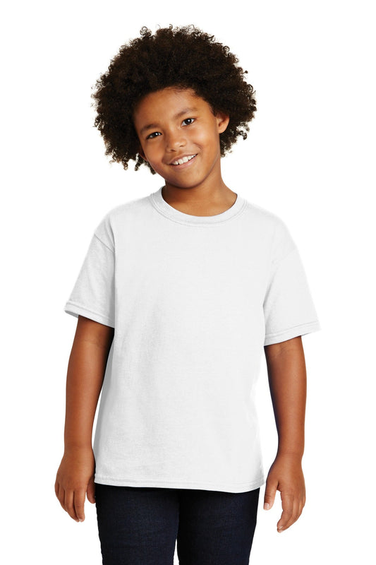 Gildan® - Youth Heavy Cotton™ 100% Cotton T-Shirt. 5000B [White] - DFW Impression