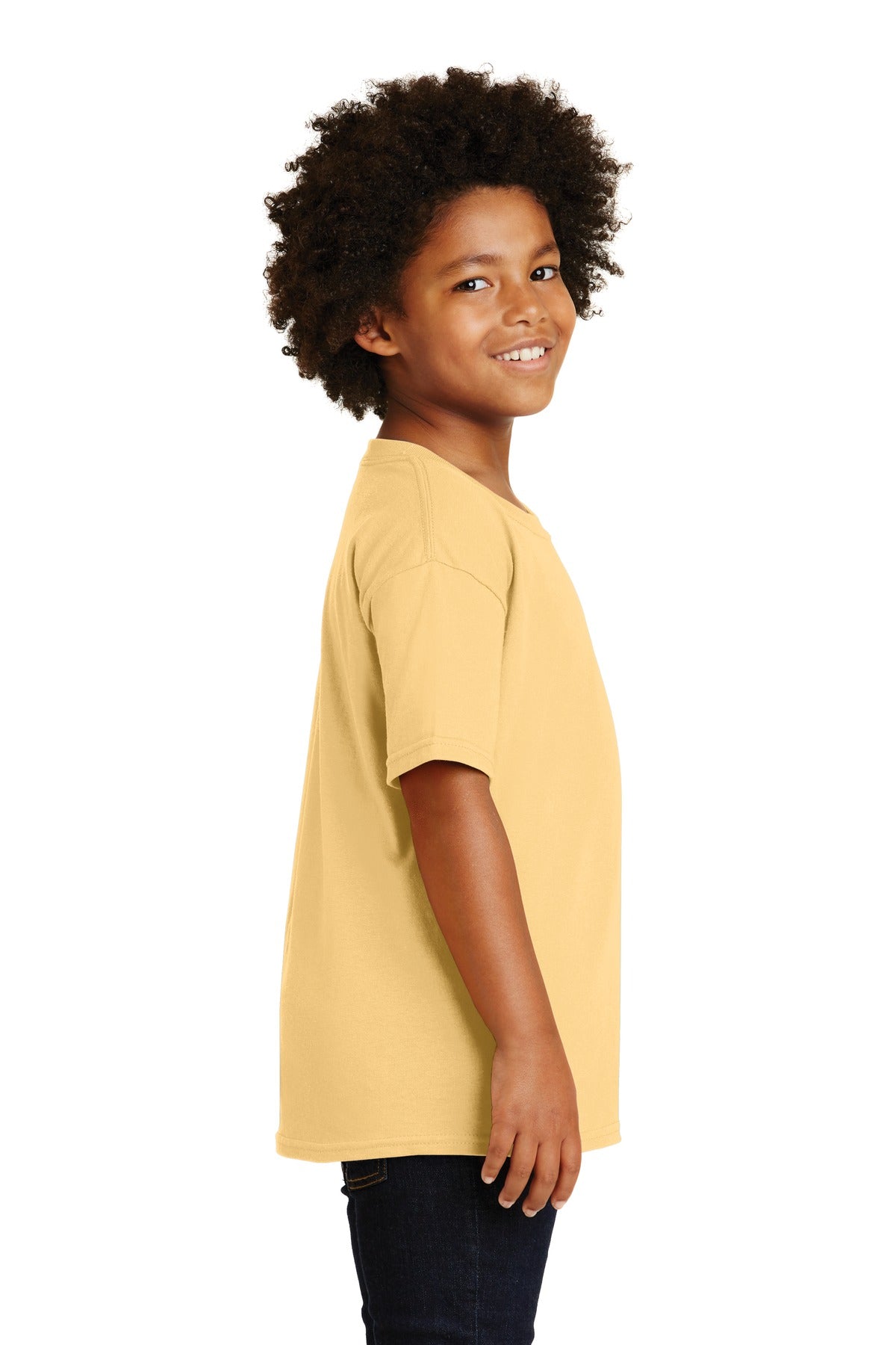 Gildan® - Youth Heavy Cotton™ 100% Cotton T-Shirt. 5000B [Yellow Haze] - DFW Impression