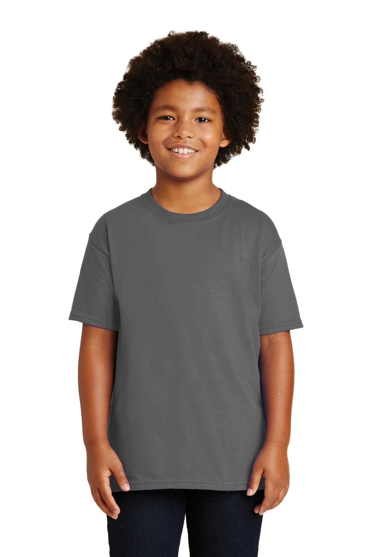 Gildan® - Youth Ultra Cotton®100% US Cotton T-Shirt. 2000B [Charcoal] - DFW Impression