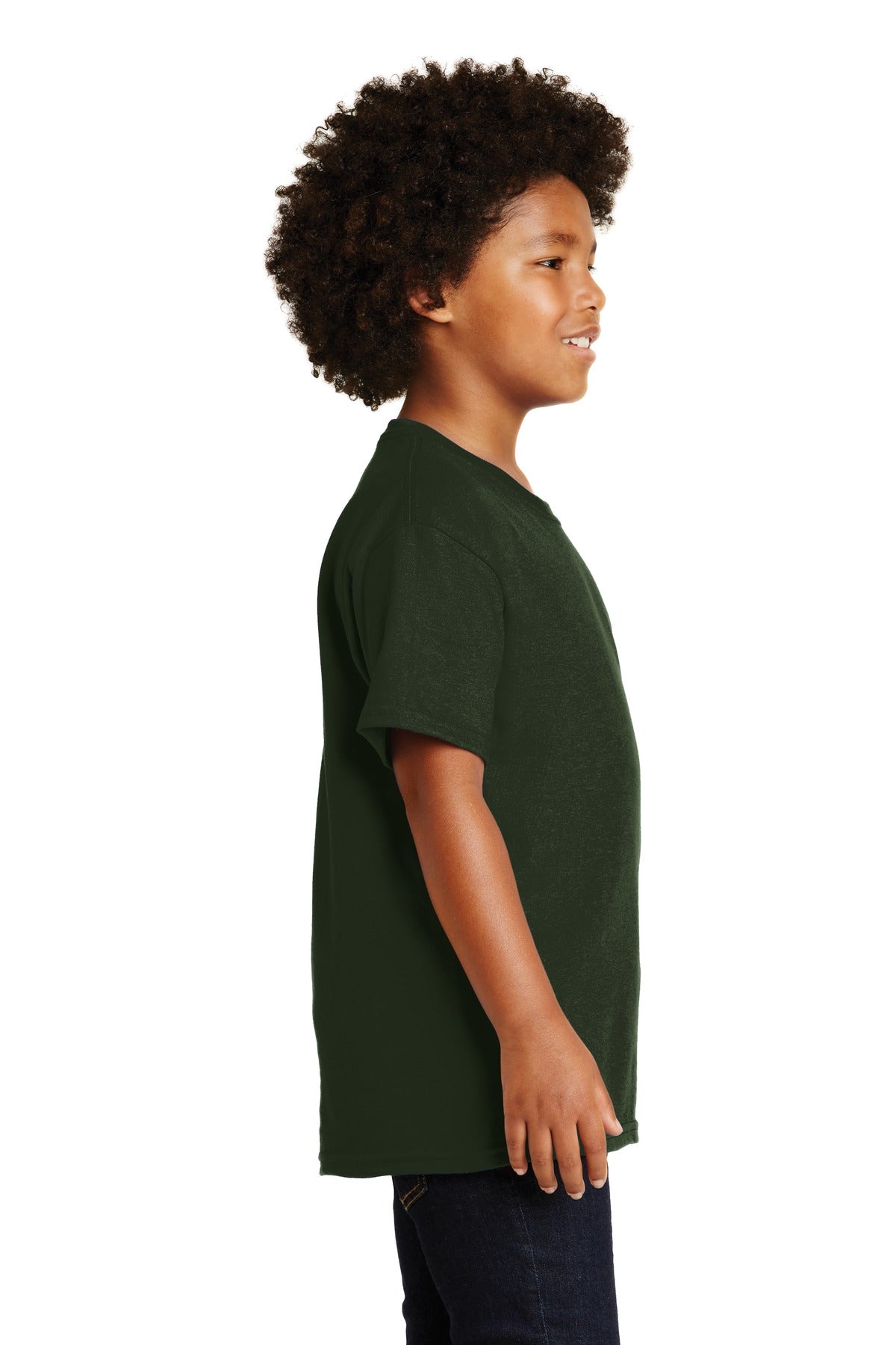 Gildan® - Youth Ultra Cotton®100% US Cotton T-Shirt. 2000B [Forest] - DFW Impression