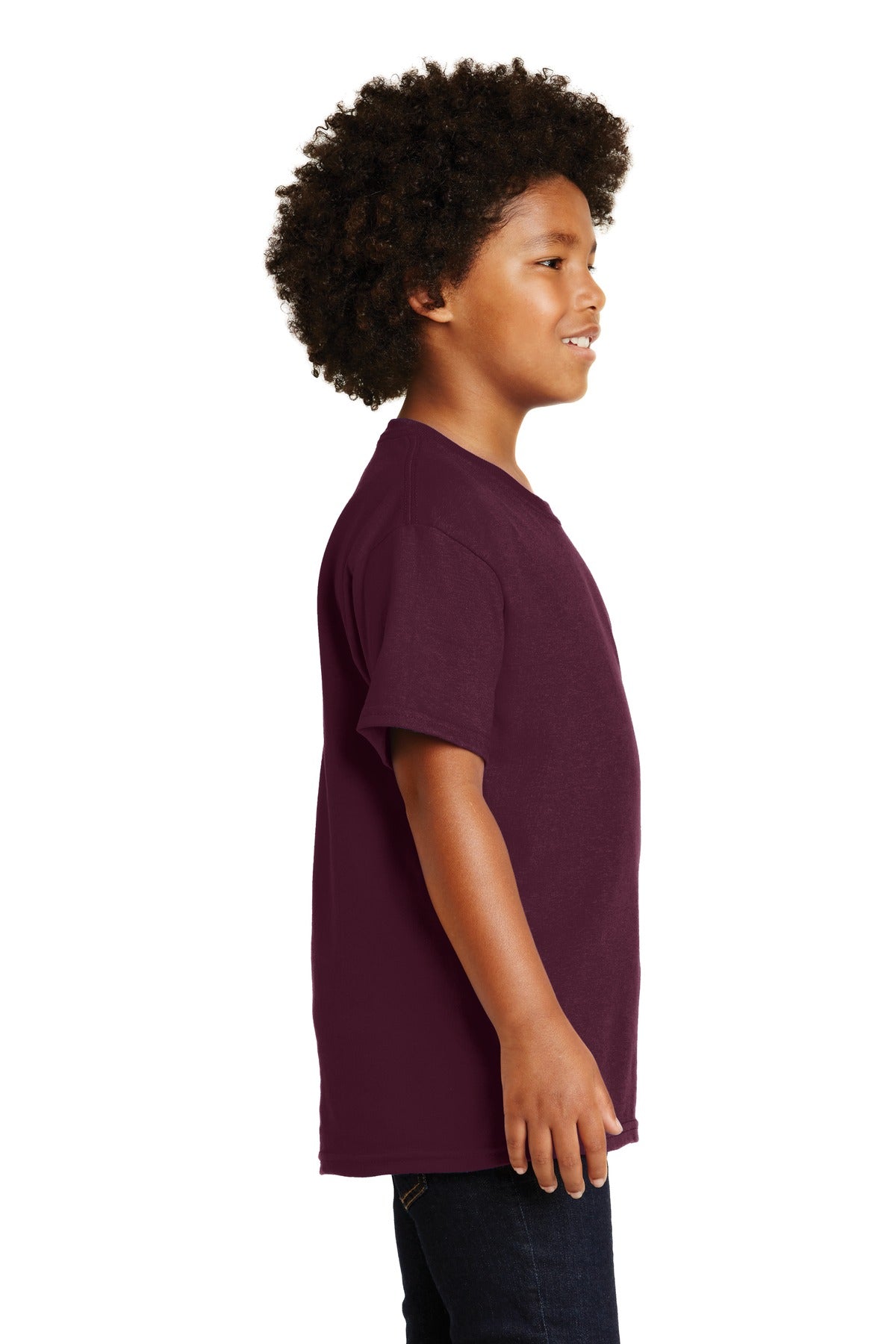 Gildan® - Youth Ultra Cotton®100% US Cotton T-Shirt. 2000B [Maroon] - DFW Impression