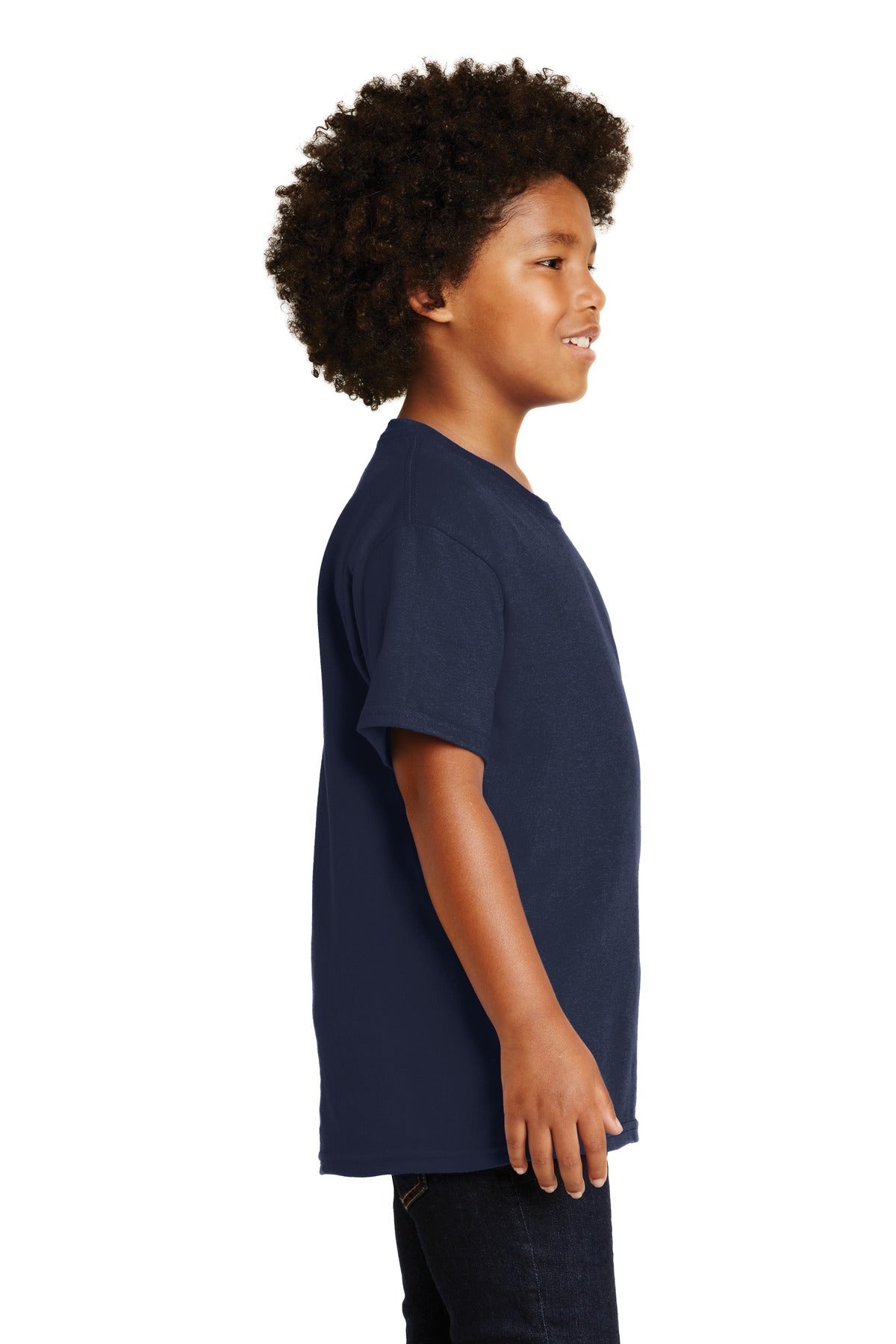 Gildan® - Youth Ultra Cotton®100% US Cotton T-Shirt. 2000B [Navy] - DFW Impression