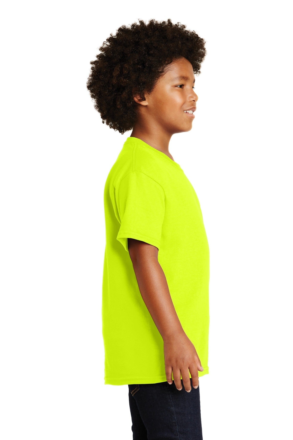 Gildan® - Youth Ultra Cotton®100% US Cotton T-Shirt. 2000B [Safety Green] - DFW Impression