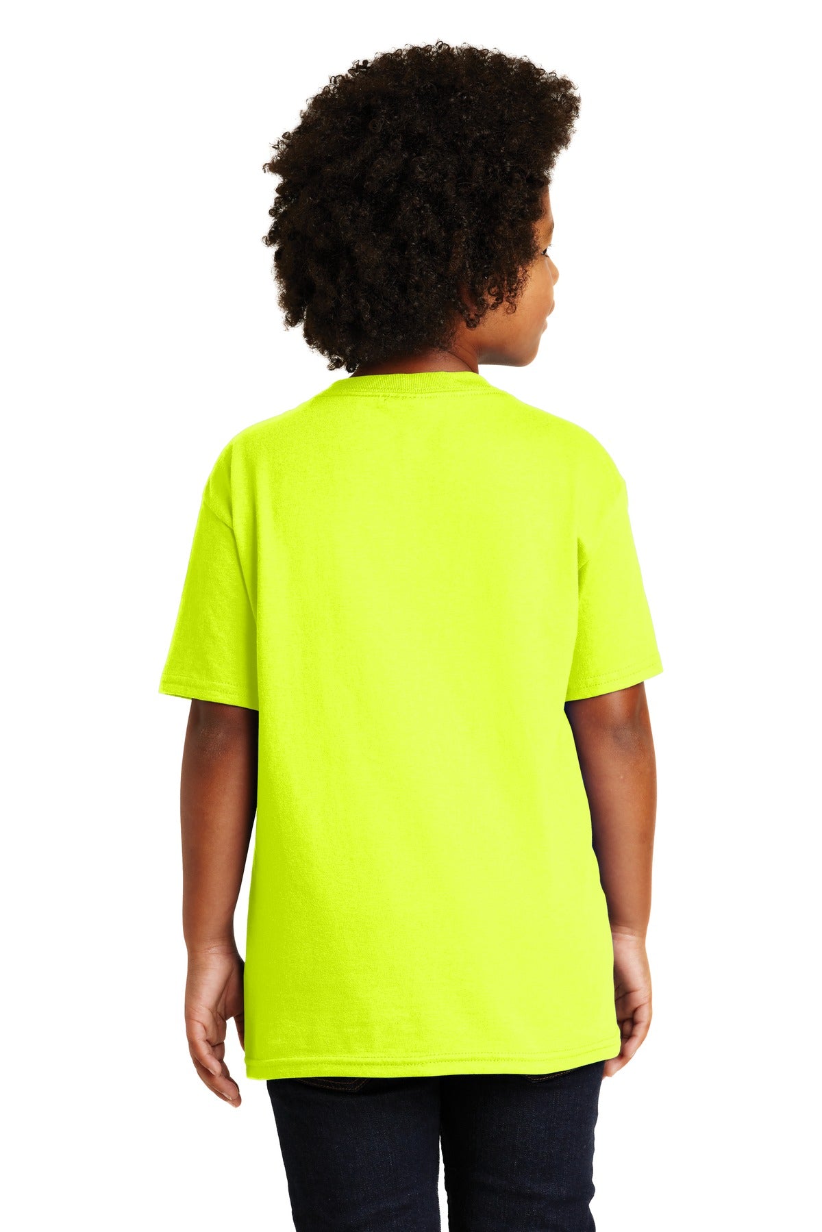 Gildan® - Youth Ultra Cotton®100% US Cotton T-Shirt. 2000B [Safety Green] - DFW Impression