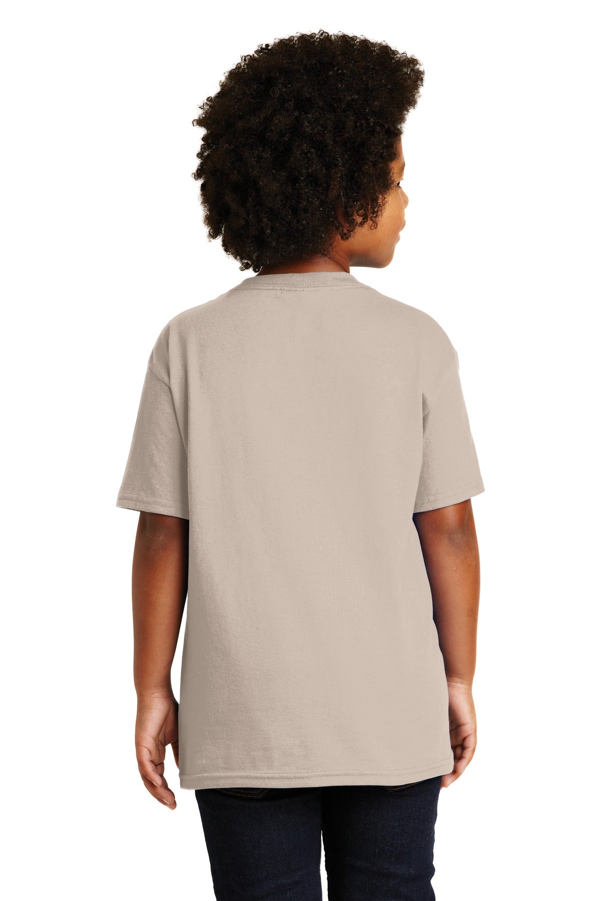 Gildan® - Youth Ultra Cotton®100% US Cotton T-Shirt. 2000B [Sand] - DFW Impression