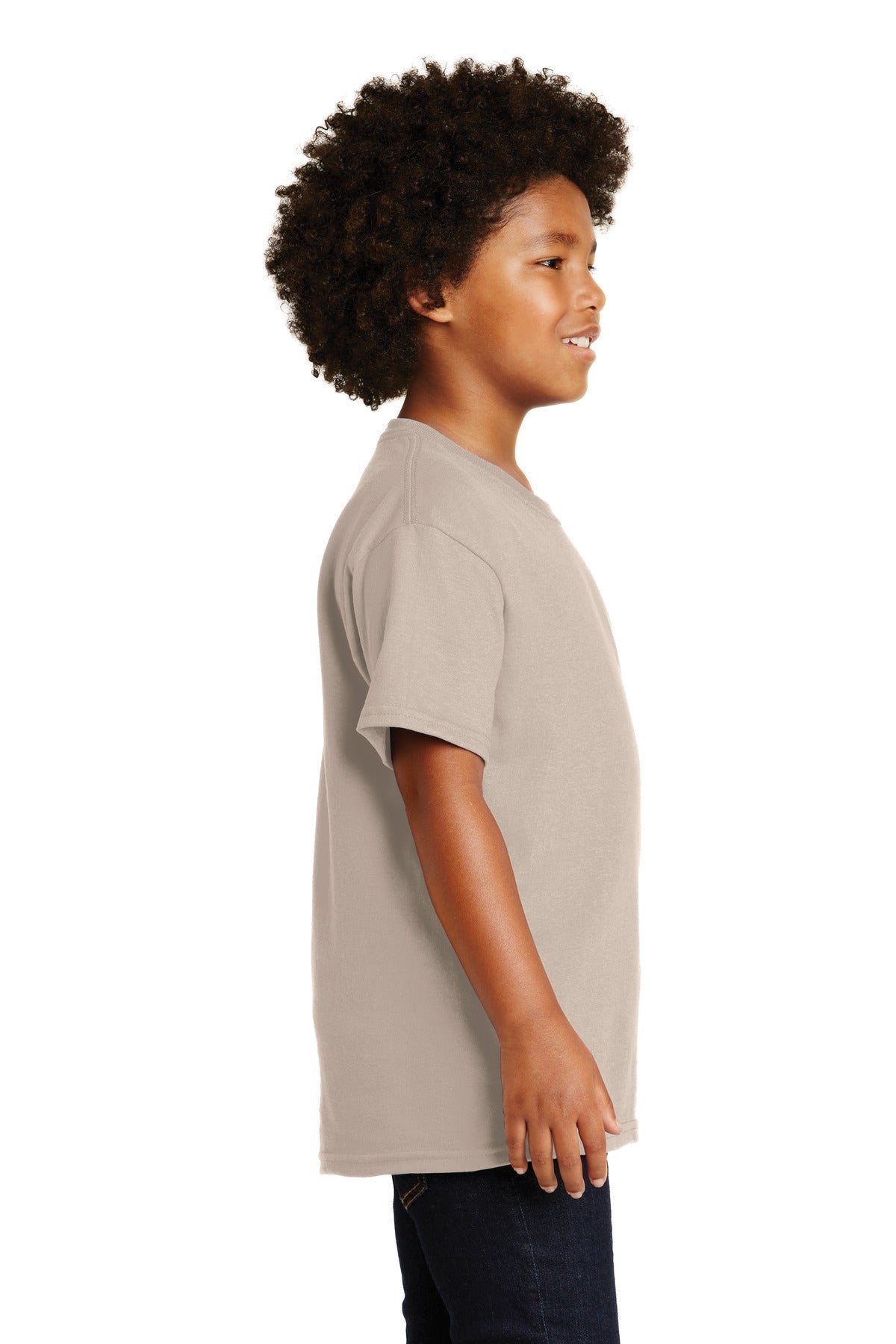 Gildan® - Youth Ultra Cotton®100% US Cotton T-Shirt. 2000B [Sand] - DFW Impression