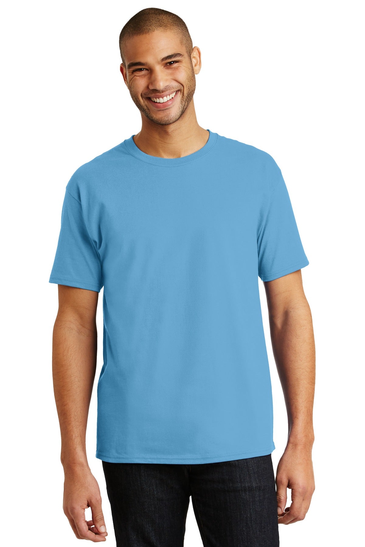 Hanes® - Authentic 100% Cotton T-Shirt. 5250 [Aquatic Blue] - DFW Impression