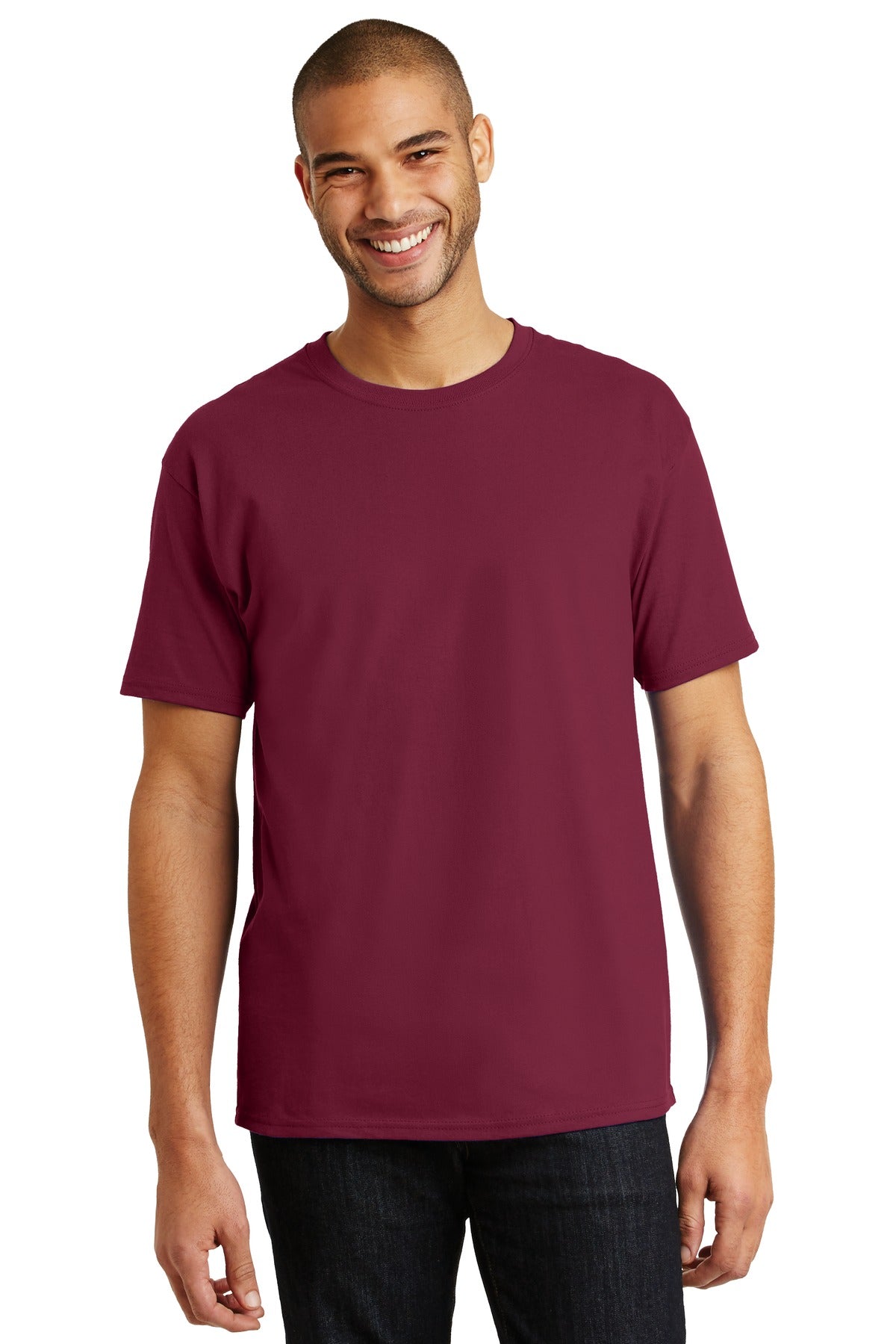 Hanes® - Authentic 100% Cotton T-Shirt. 5250 [Cardinal] - DFW Impression