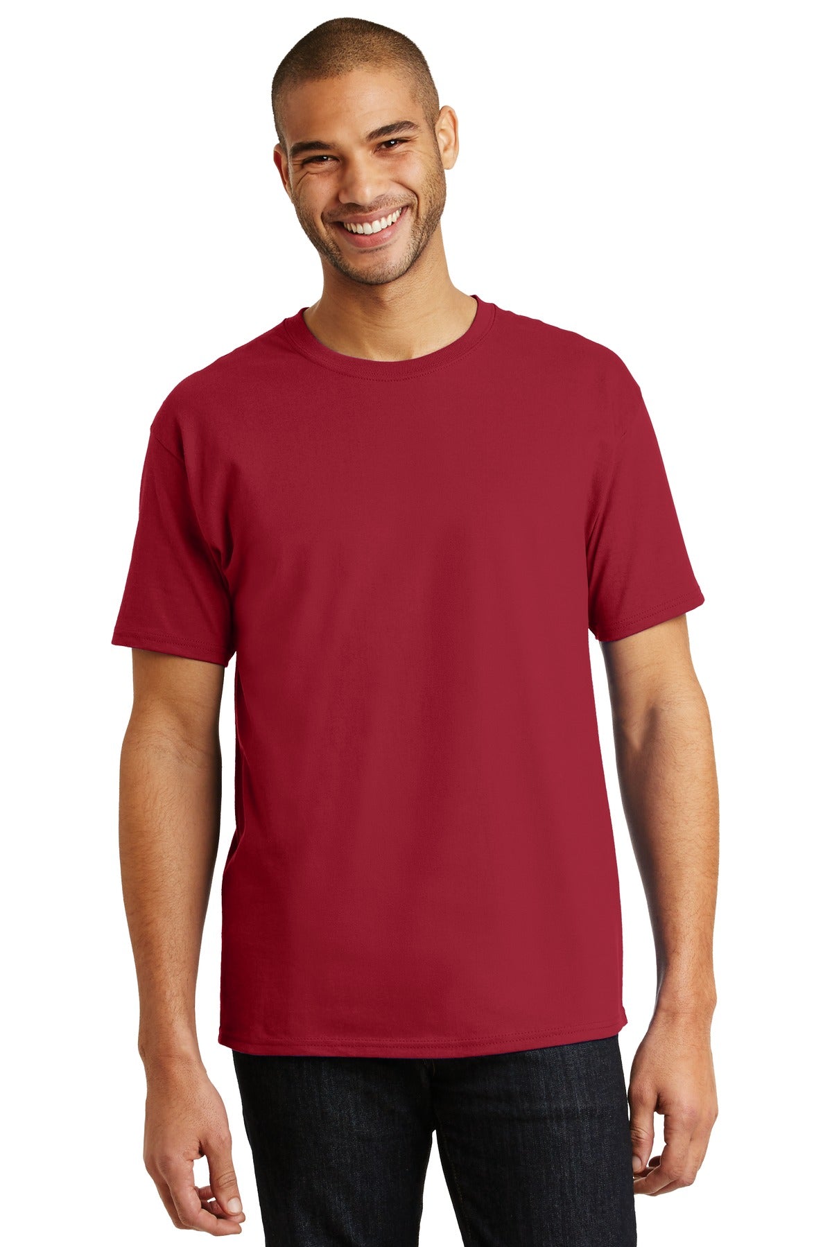 Hanes® - Authentic 100% Cotton T-Shirt. 5250 [Deep Red] - DFW Impression