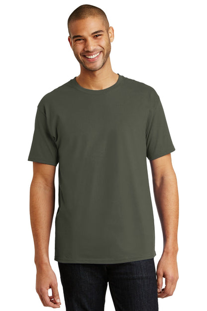 Hanes® - Authentic 100% Cotton T-Shirt. 5250 [Fatigue Green] - DFW Impression