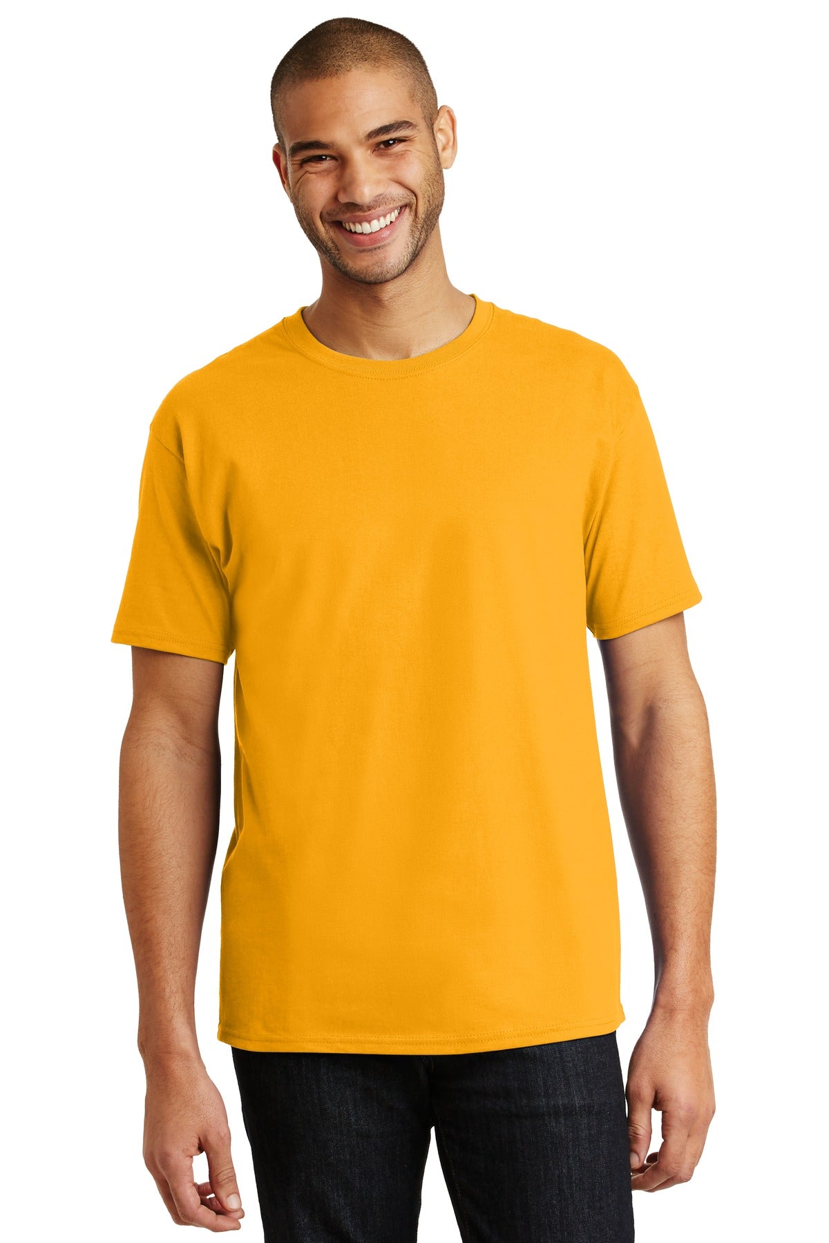 Hanes® - Authentic 100% Cotton T-Shirt. 5250 [Gold] - DFW Impression