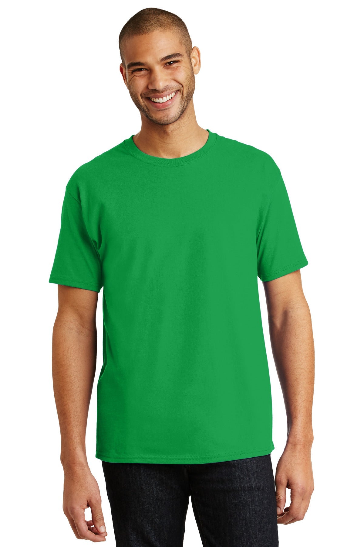 Hanes® - Authentic 100% Cotton T-Shirt. 5250 [Kelly Green] - DFW Impression