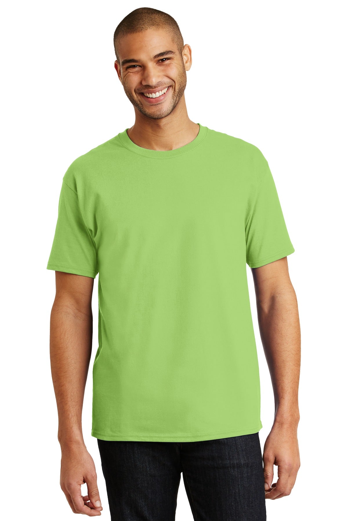 Hanes® - Authentic 100% Cotton T-Shirt. 5250 [Lime] - DFW Impression