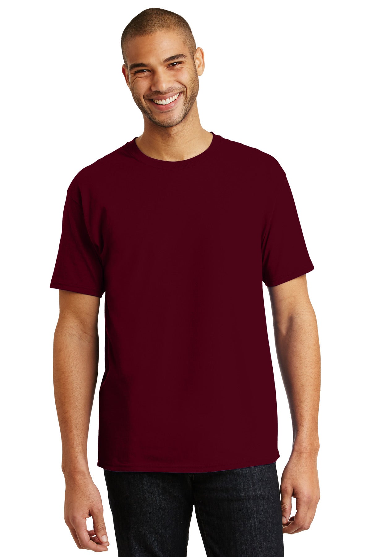 Hanes® - Authentic 100% Cotton T-Shirt. 5250 [Maroon] - DFW Impression