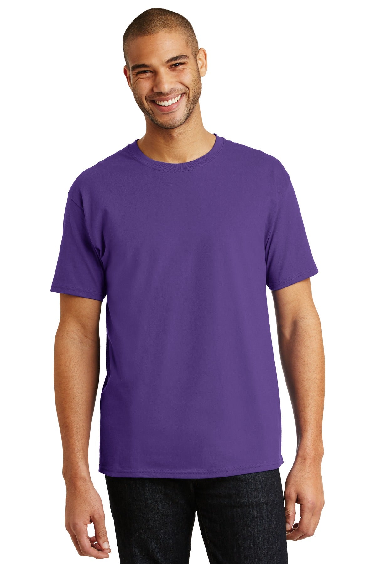 Hanes® - Authentic 100% Cotton T-Shirt. 5250 [Purple] - DFW Impression