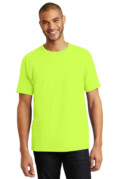 Hanes® - Authentic 100% Cotton T-Shirt. 5250 [Safety Green] - DFW Impression