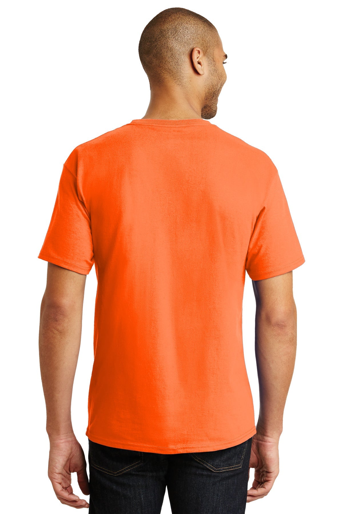 Hanes® - Authentic 100% Cotton T-Shirt. 5250 [Safety Orange] - DFW Impression