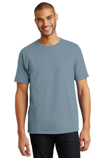 Hanes® - Authentic 100% Cotton T-Shirt. 5250 [Stonewashed Blue] - DFW Impression