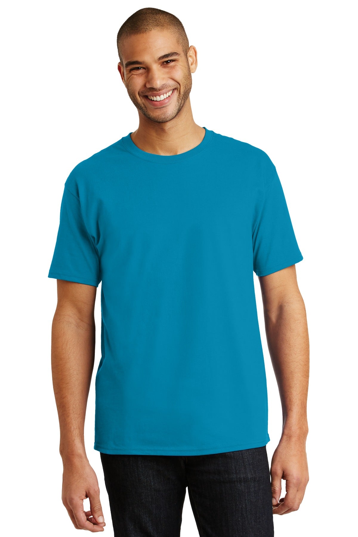 Hanes® - Authentic 100% Cotton T-Shirt. 5250 [Teal] - DFW Impression