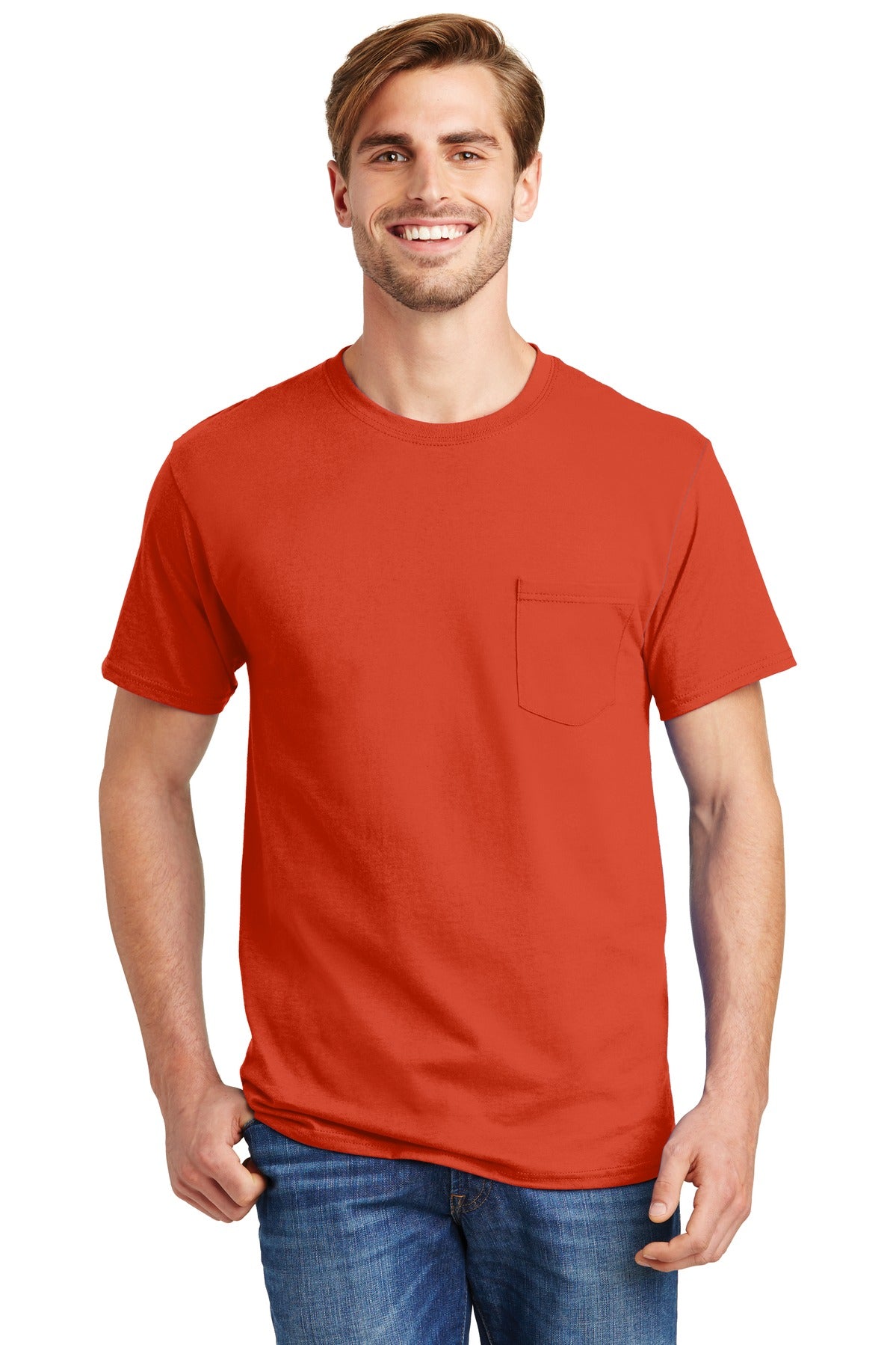 Hanes® - Authentic 100% Cotton T-Shirt with Pocket. 5590 - DFW Impression