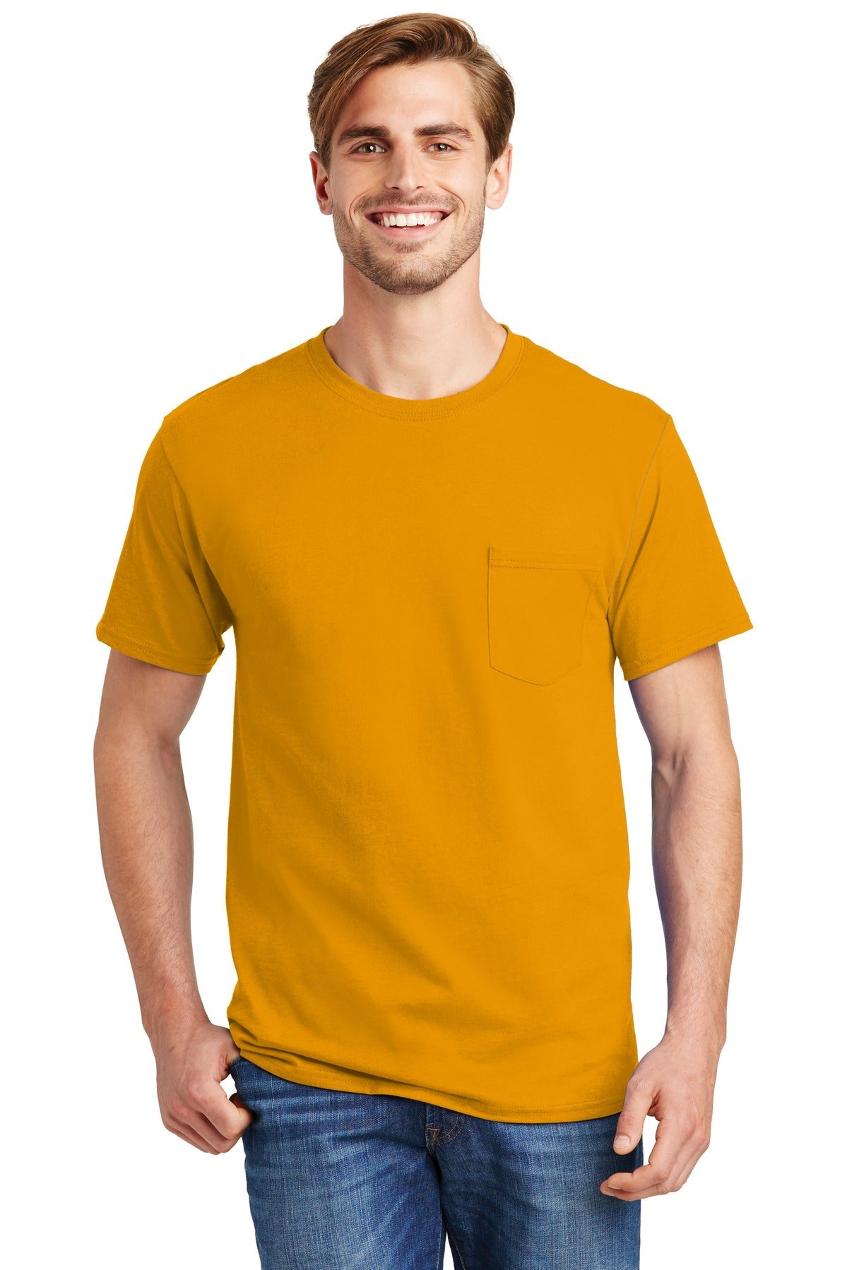 Hanes® - Authentic 100% Cotton T-Shirt with Pocket. 5590 - DFW Impression