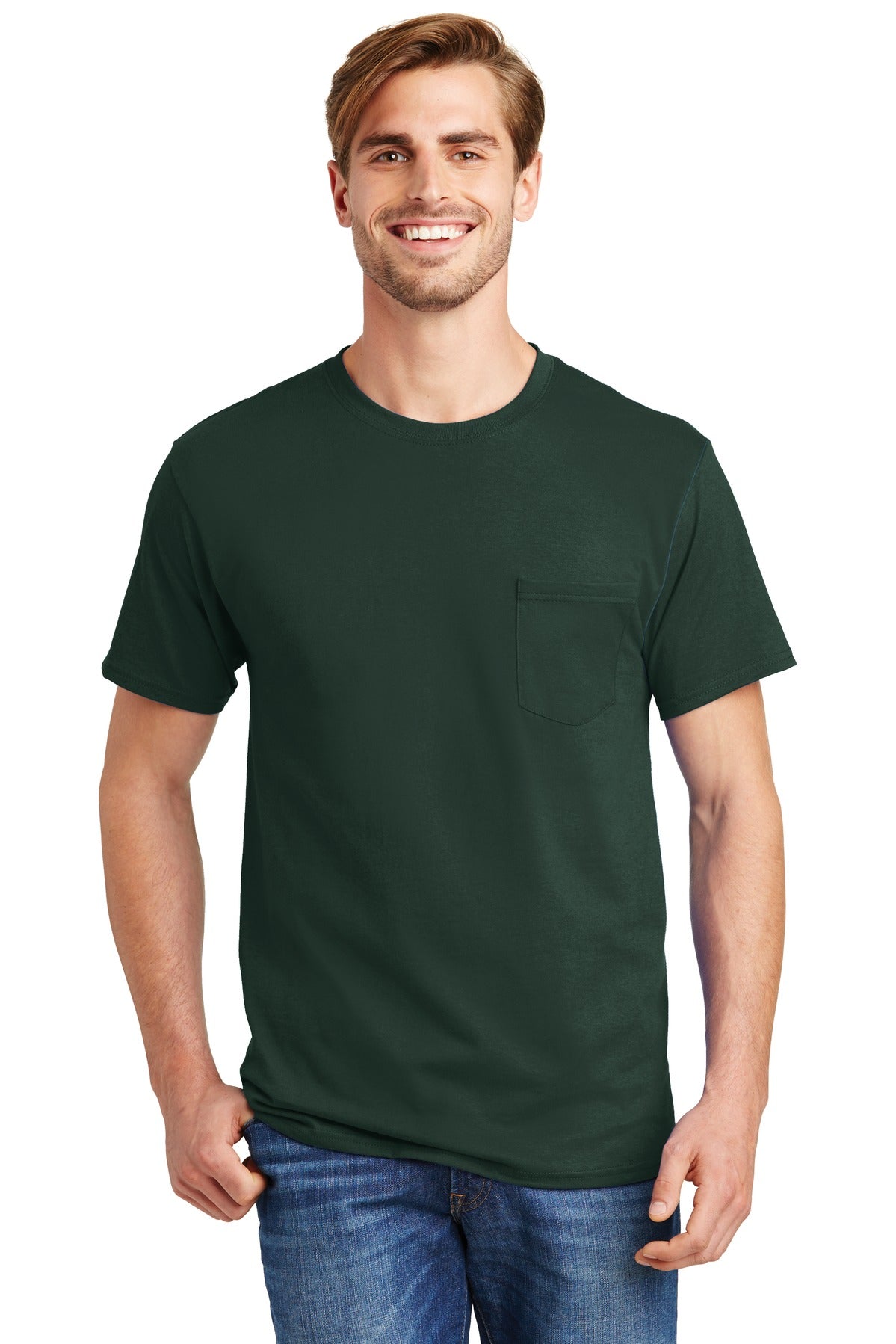 Hanes® - Authentic 100% Cotton T-Shirt with Pocket. 5590 - DFW Impression