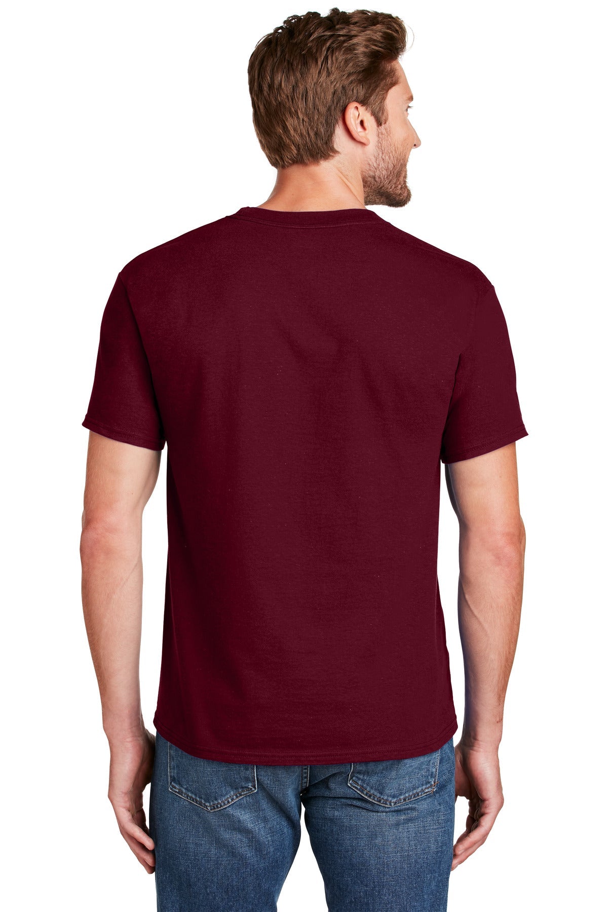 Hanes® Beefy-T® - 100% Cotton T-Shirt. 5180 [Maroon] - DFW Impression