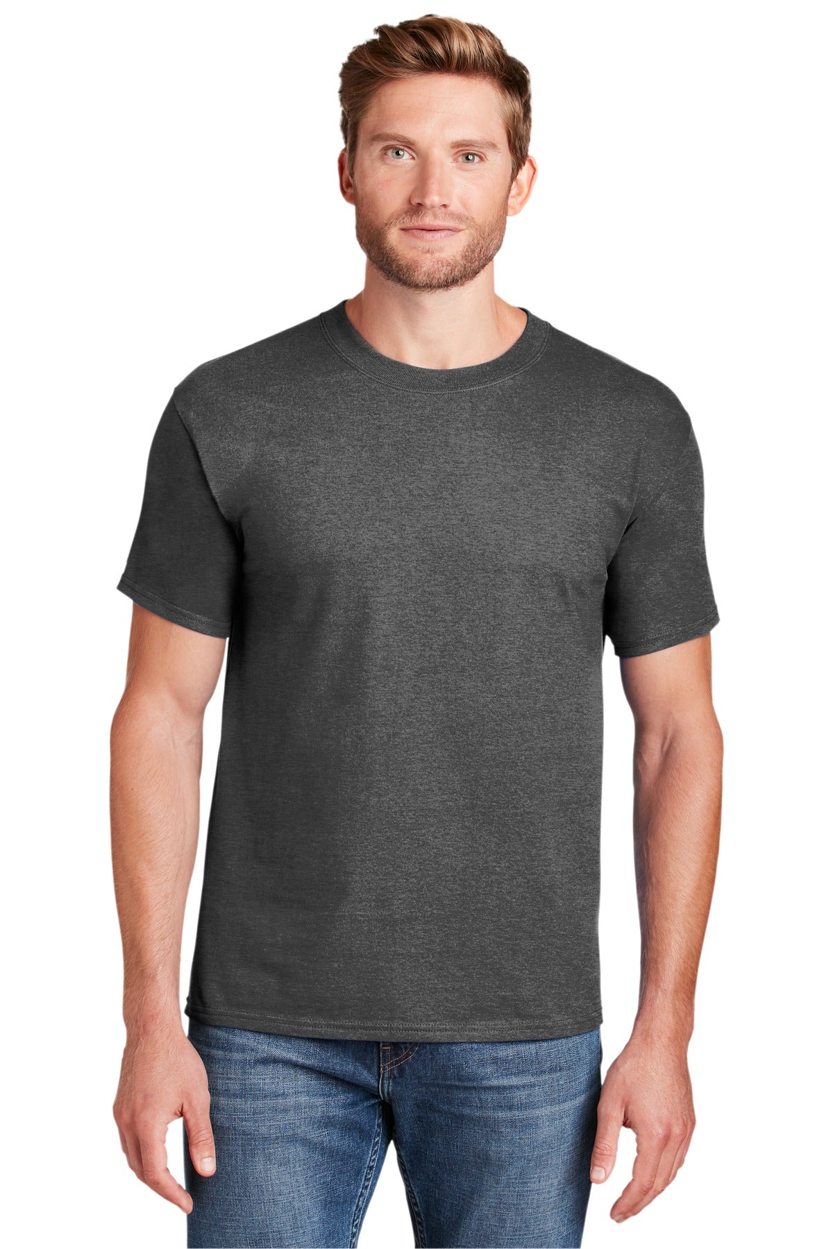 Hanes® Beefy-T® - 100% Cotton T-Shirt. 5180 [Oxford Grey] - DFW Impression