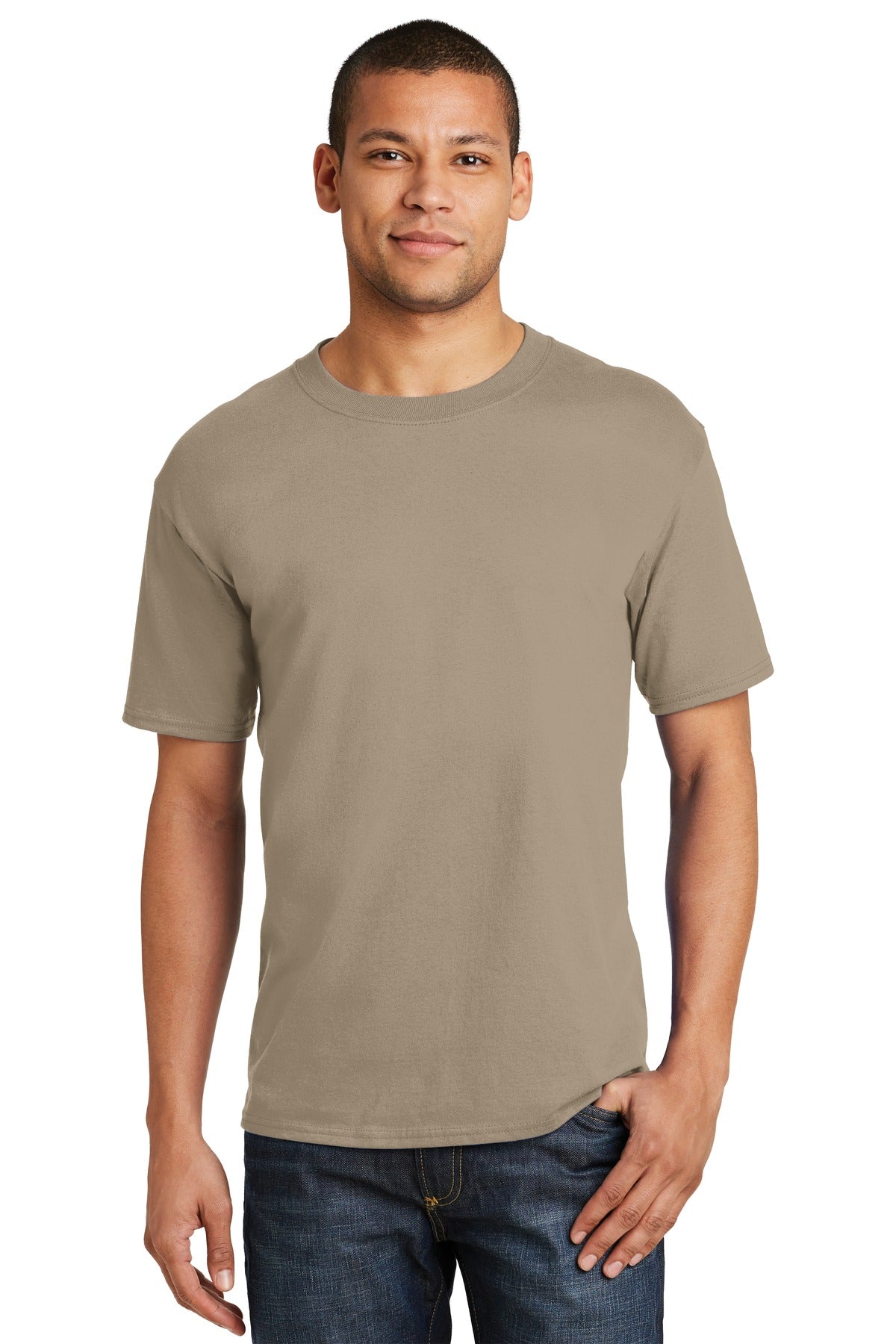 Hanes® Beefy-T® - 100% Cotton T-Shirt. 5180 [Pebble] - DFW Impression