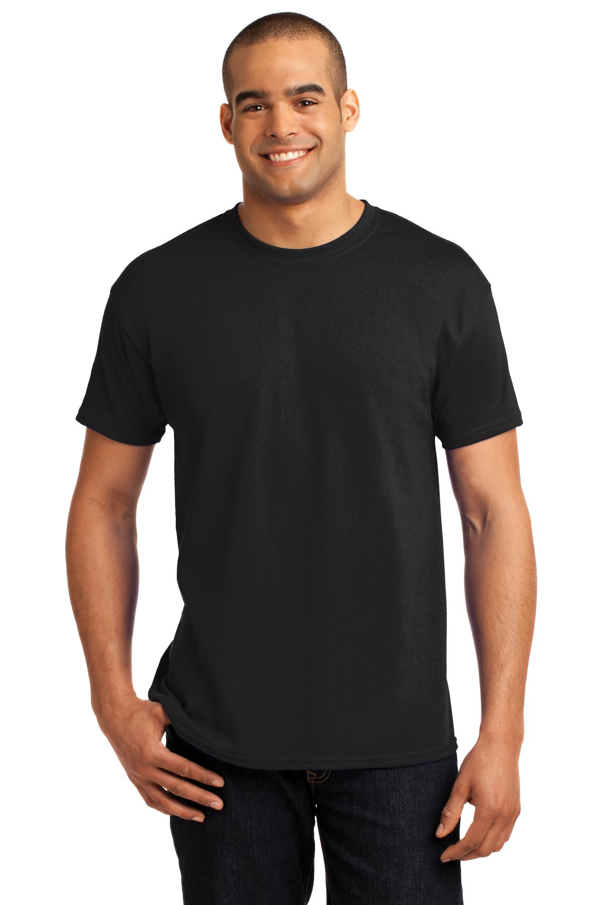 Hanes® - EcoSmart® 50/50 Cotton/Poly T-Shirt. 5170 [Black] - DFW Impression