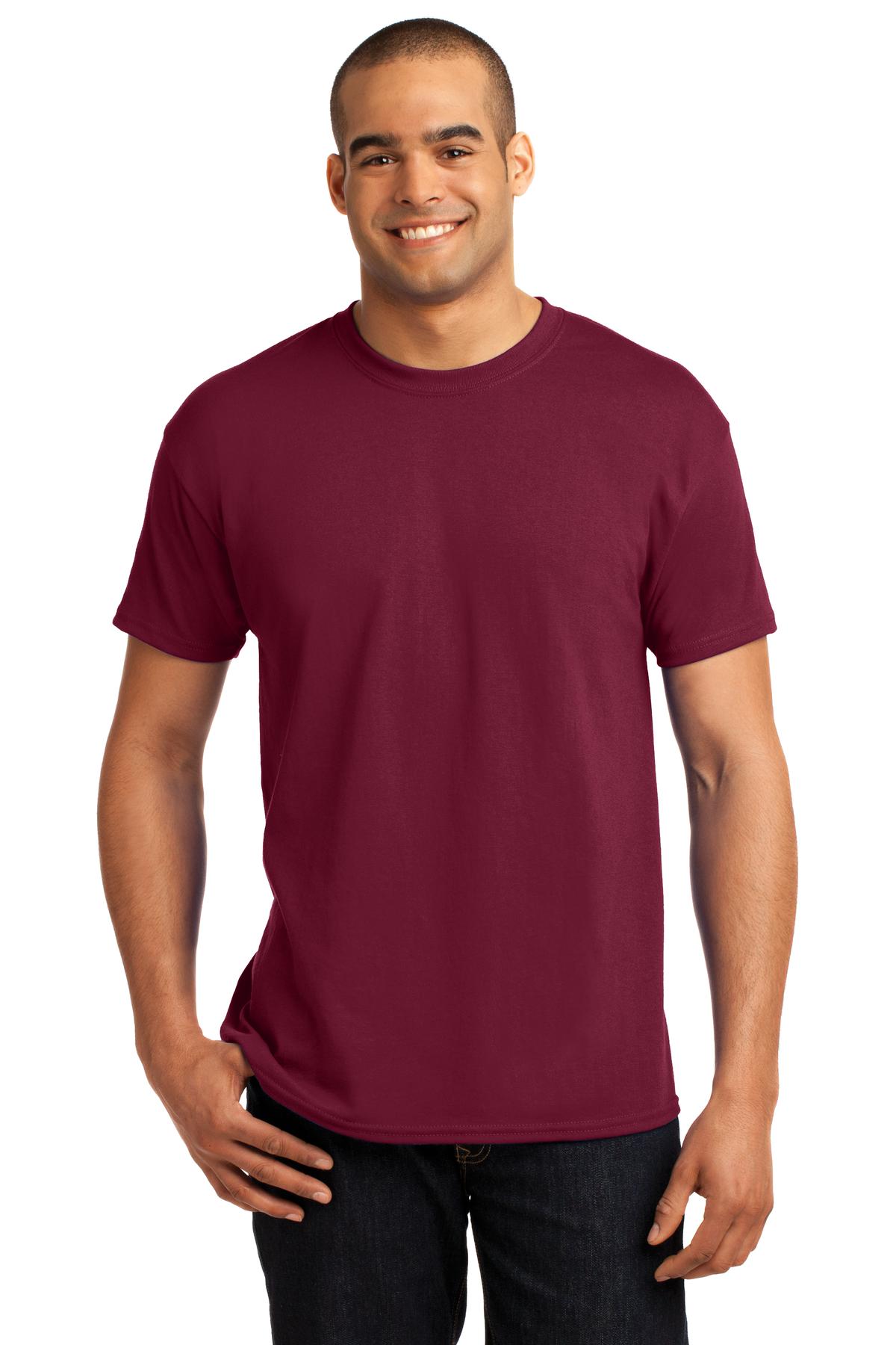 Hanes® - EcoSmart® 50/50 Cotton/Poly T-Shirt. 5170 [Cardinal] - DFW Impression