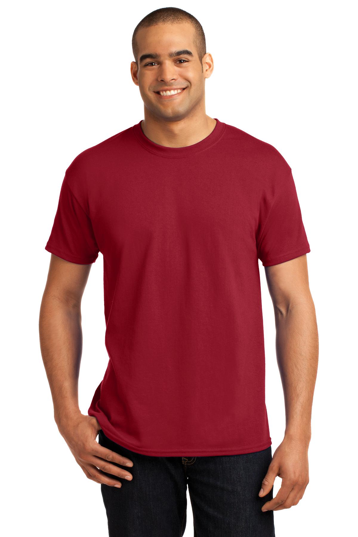 Hanes® - EcoSmart® 50/50 Cotton/Poly T-Shirt. 5170 [Deep Red] - DFW Impression