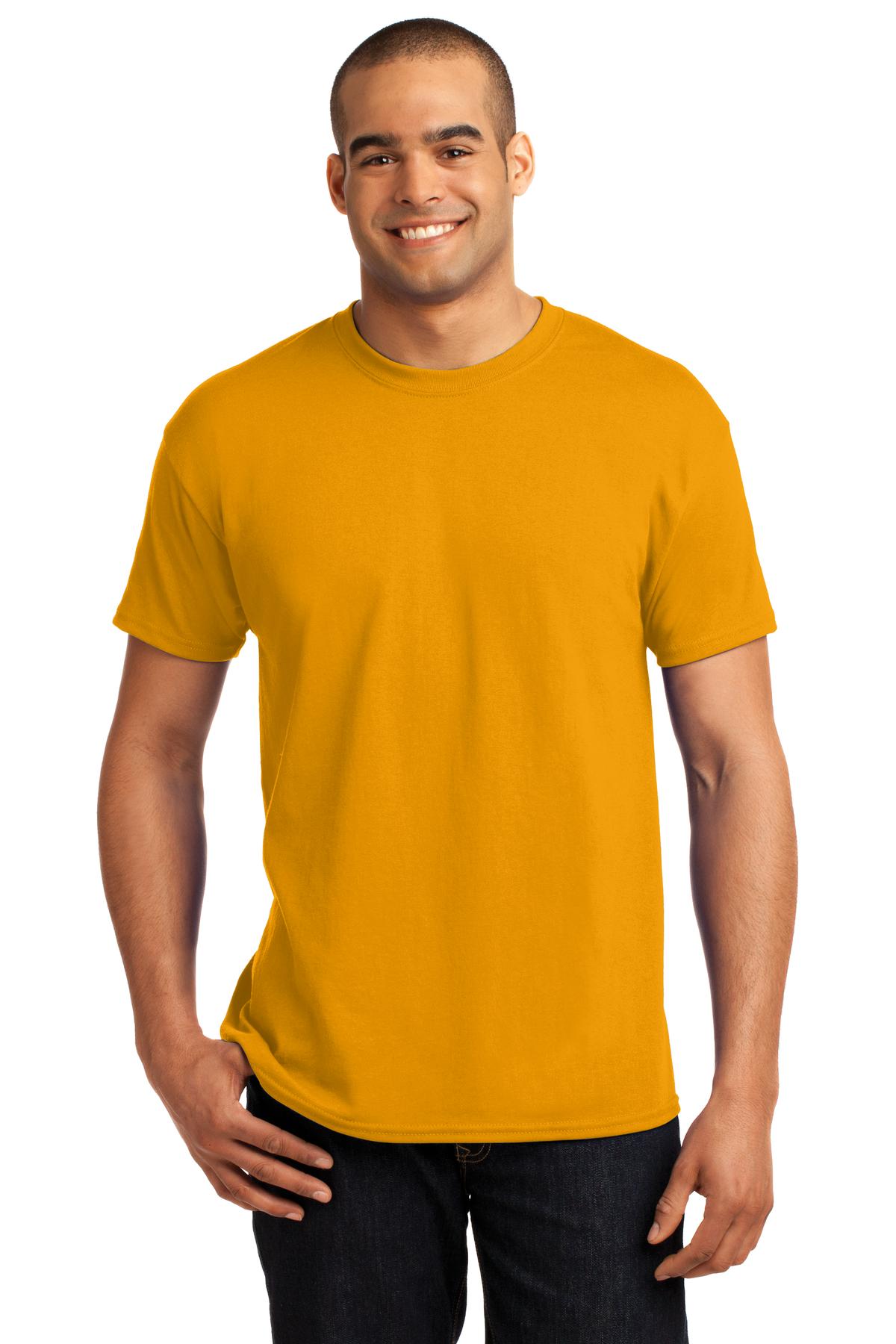Hanes® - EcoSmart® 50/50 Cotton/Poly T-Shirt. 5170 [Gold] - DFW Impression