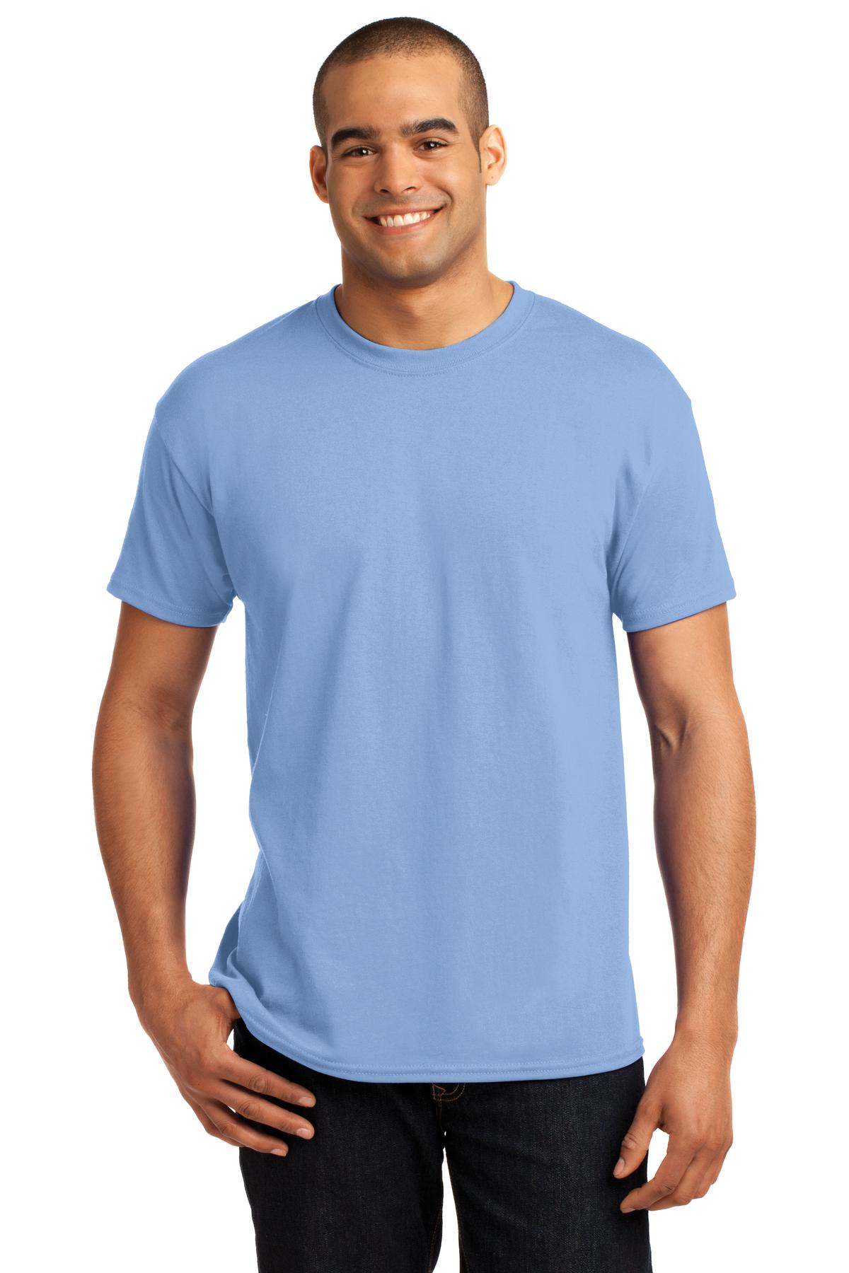 Hanes® - EcoSmart® 50/50 Cotton/Poly T-Shirt. 5170 [Light Blue] - DFW Impression