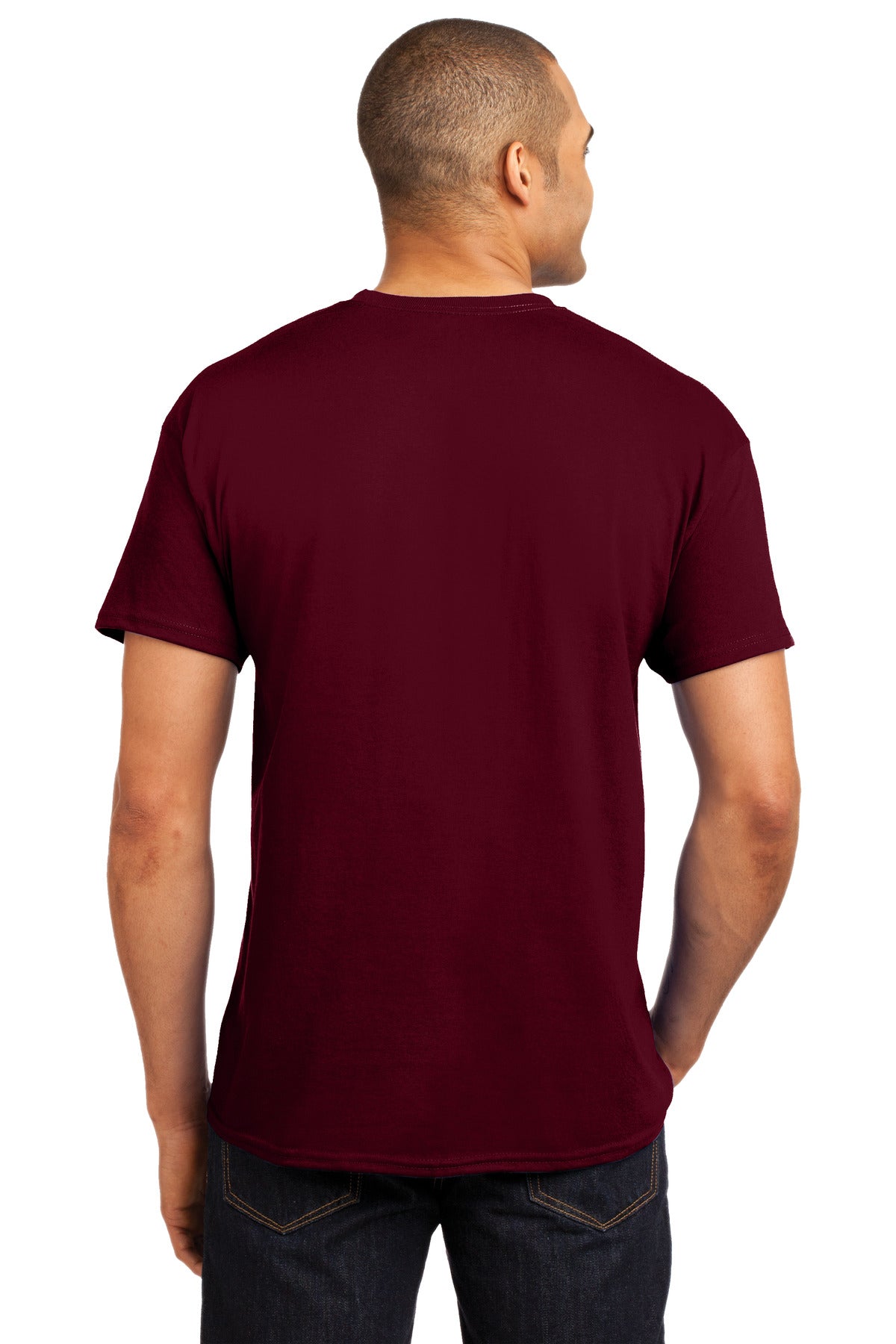 Hanes® - EcoSmart® 50/50 Cotton/Poly T-Shirt. 5170 [Maroon] - DFW Impression