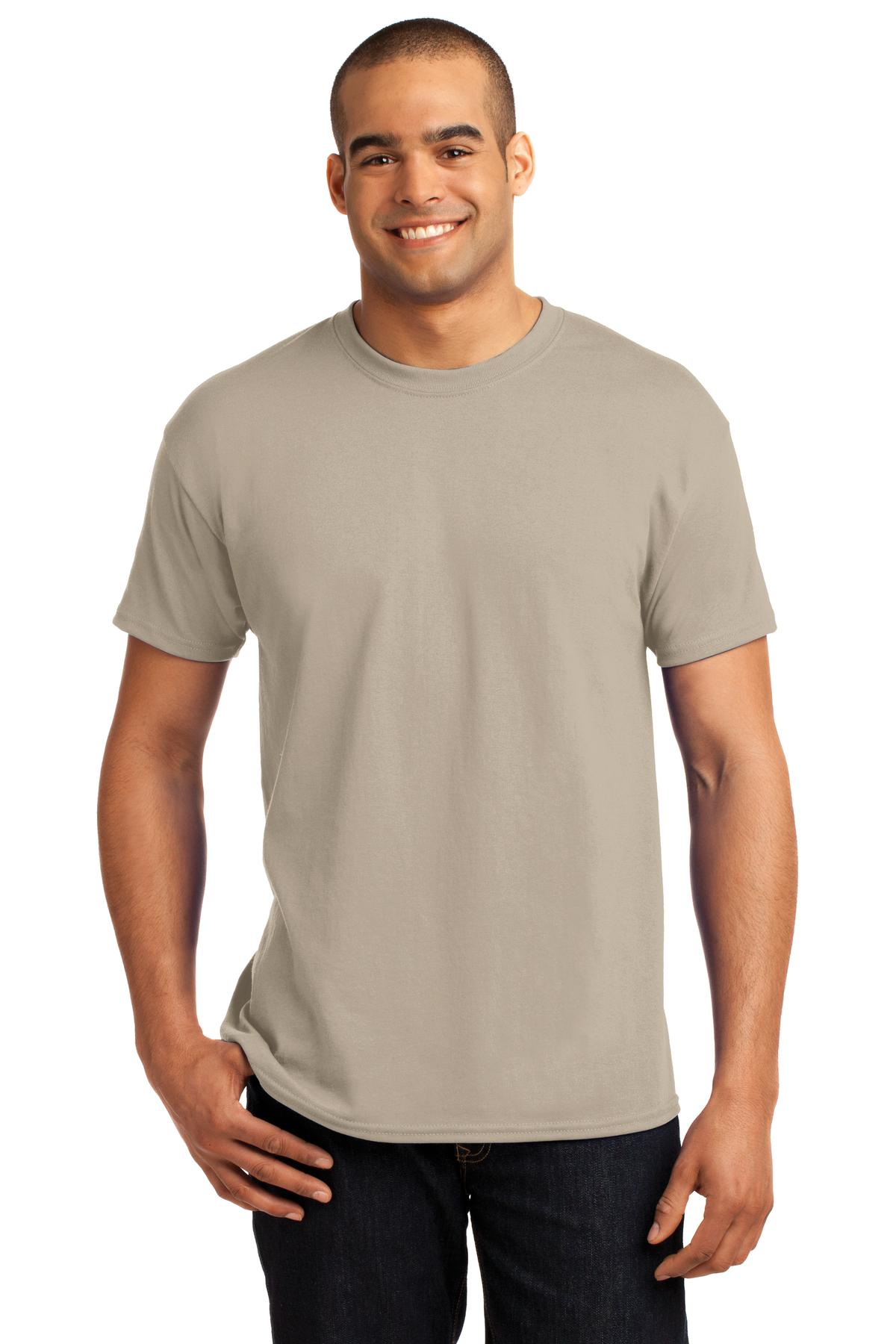 Hanes® - EcoSmart® 50/50 Cotton/Poly T-Shirt. 5170 [Sand] - DFW Impression